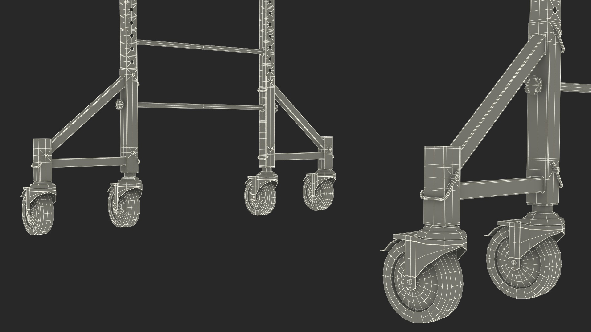 Multi Purpose Scaffold Yellow 3D model