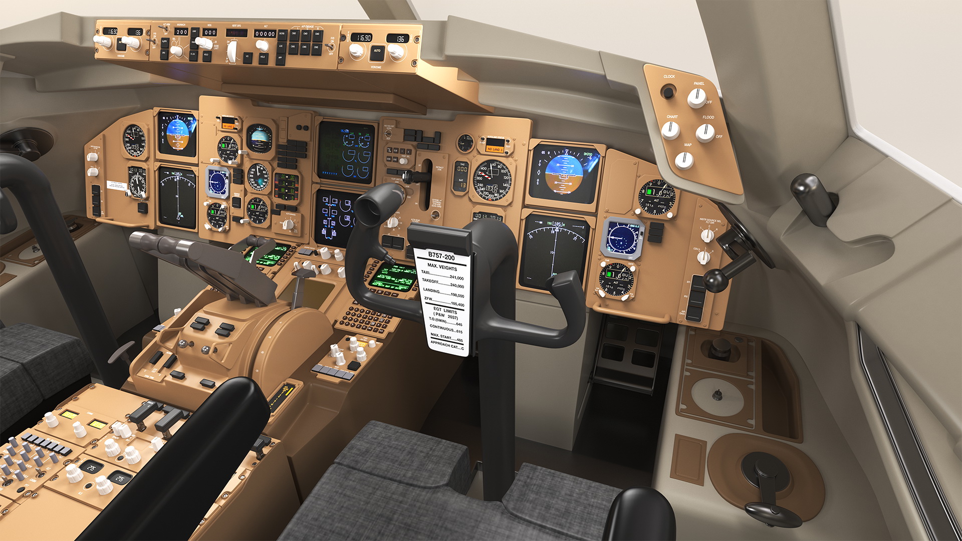 Boeing 757-200 Cockpit 3D