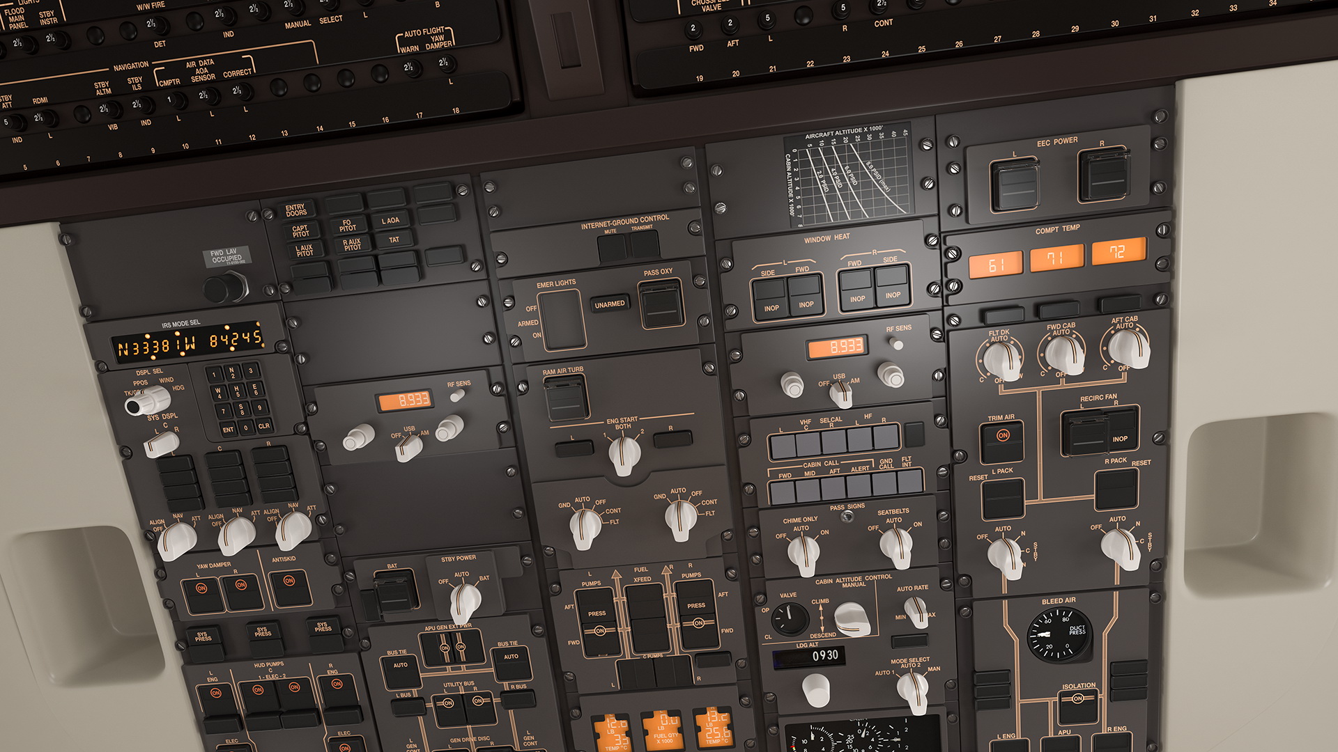 Boeing 757-200 Cockpit 3D