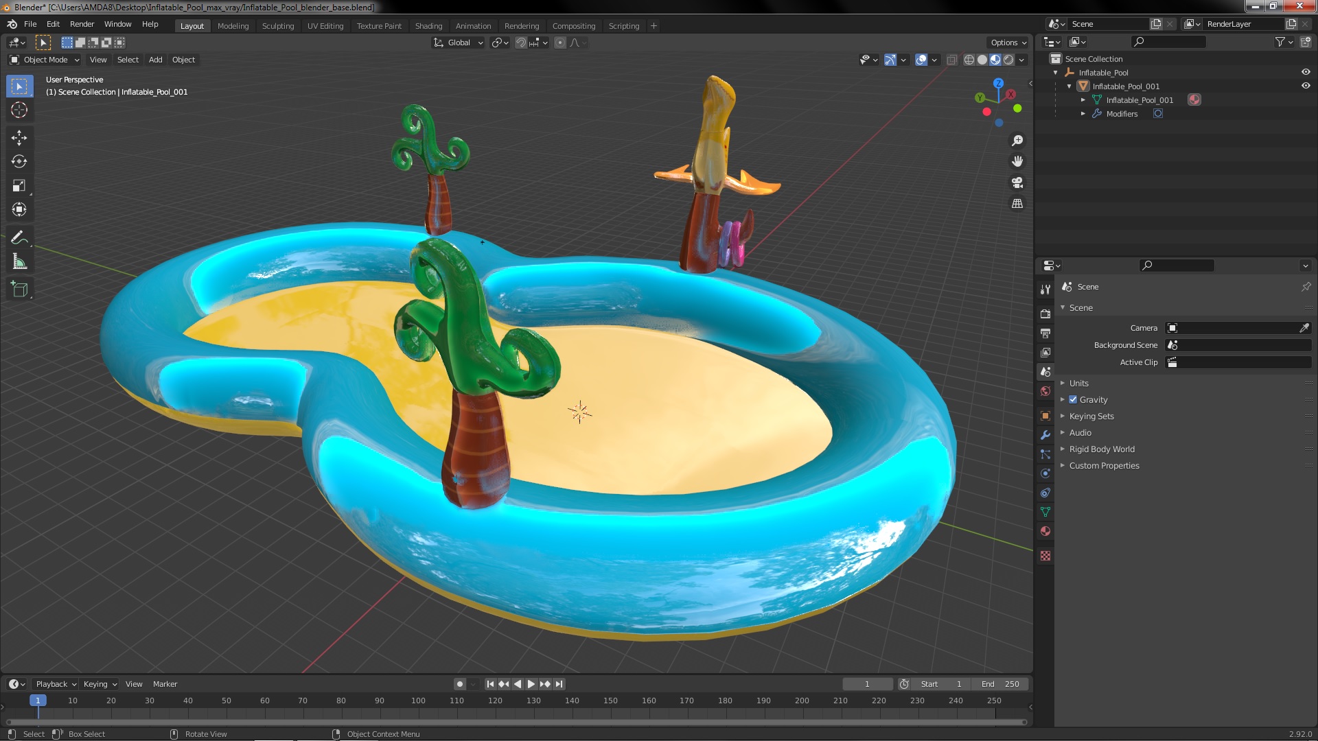 3D model Inflatable Pool