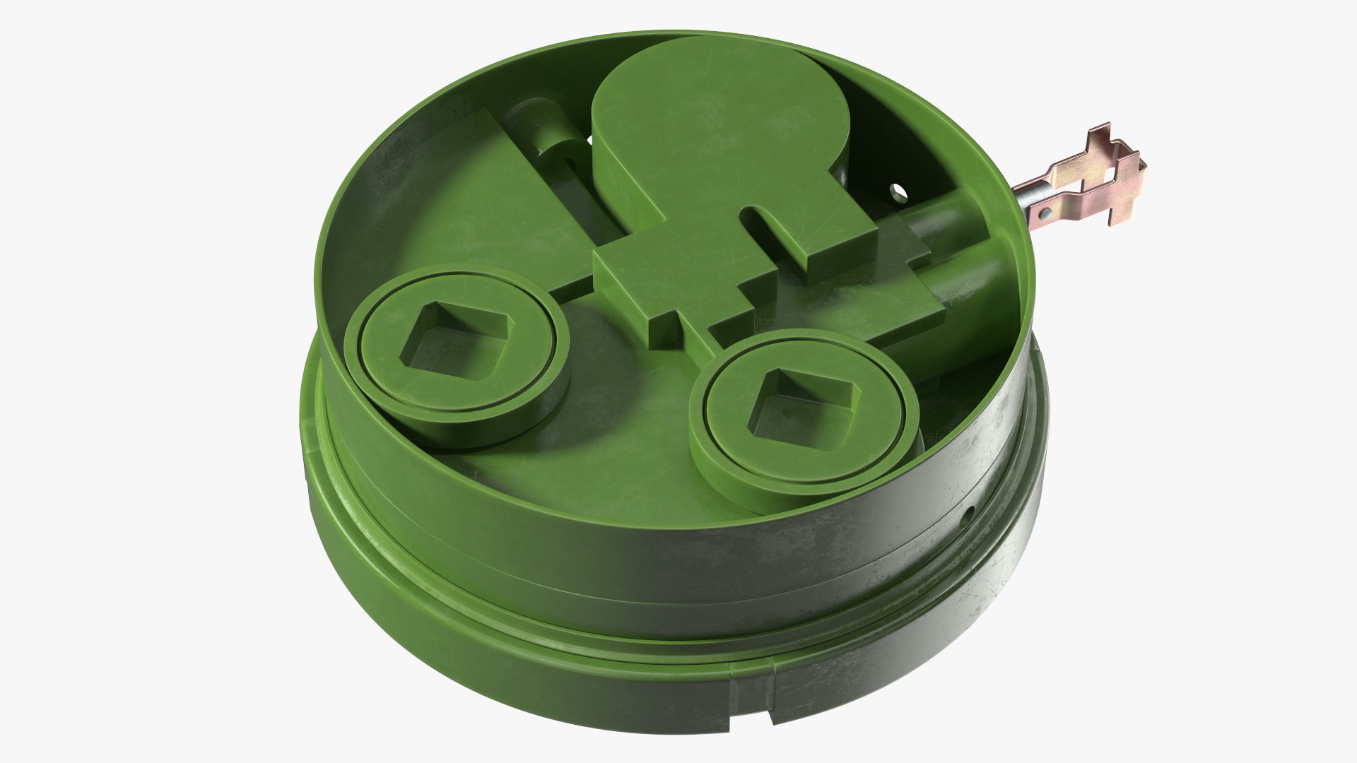 Soviet Anti-Personnel Mine Green 3D