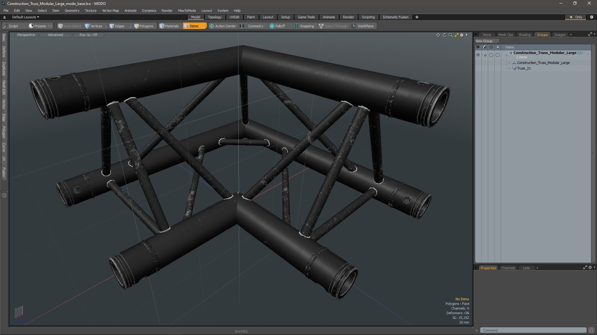 Construction Truss Modular Large 3D