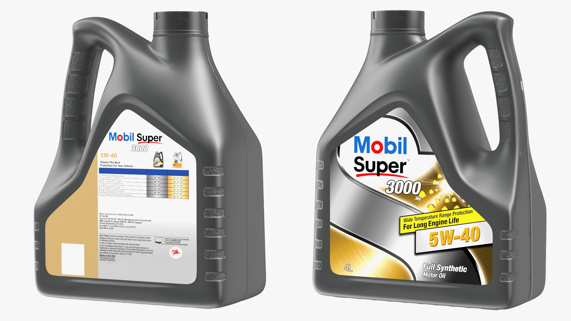 Mobil Super 3000 Bottles 3D model