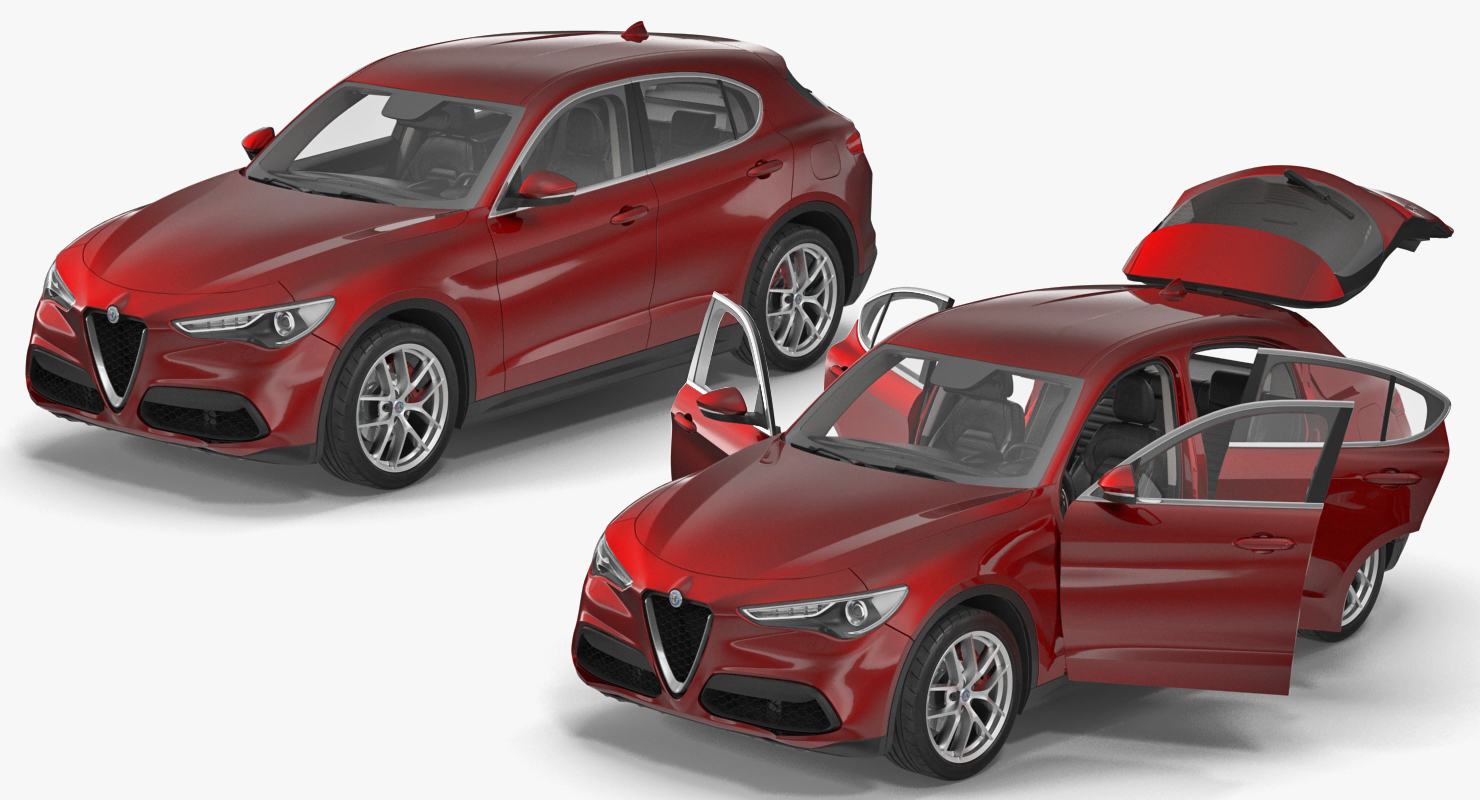 3D Alfa Romeo Stelvio 2017 model