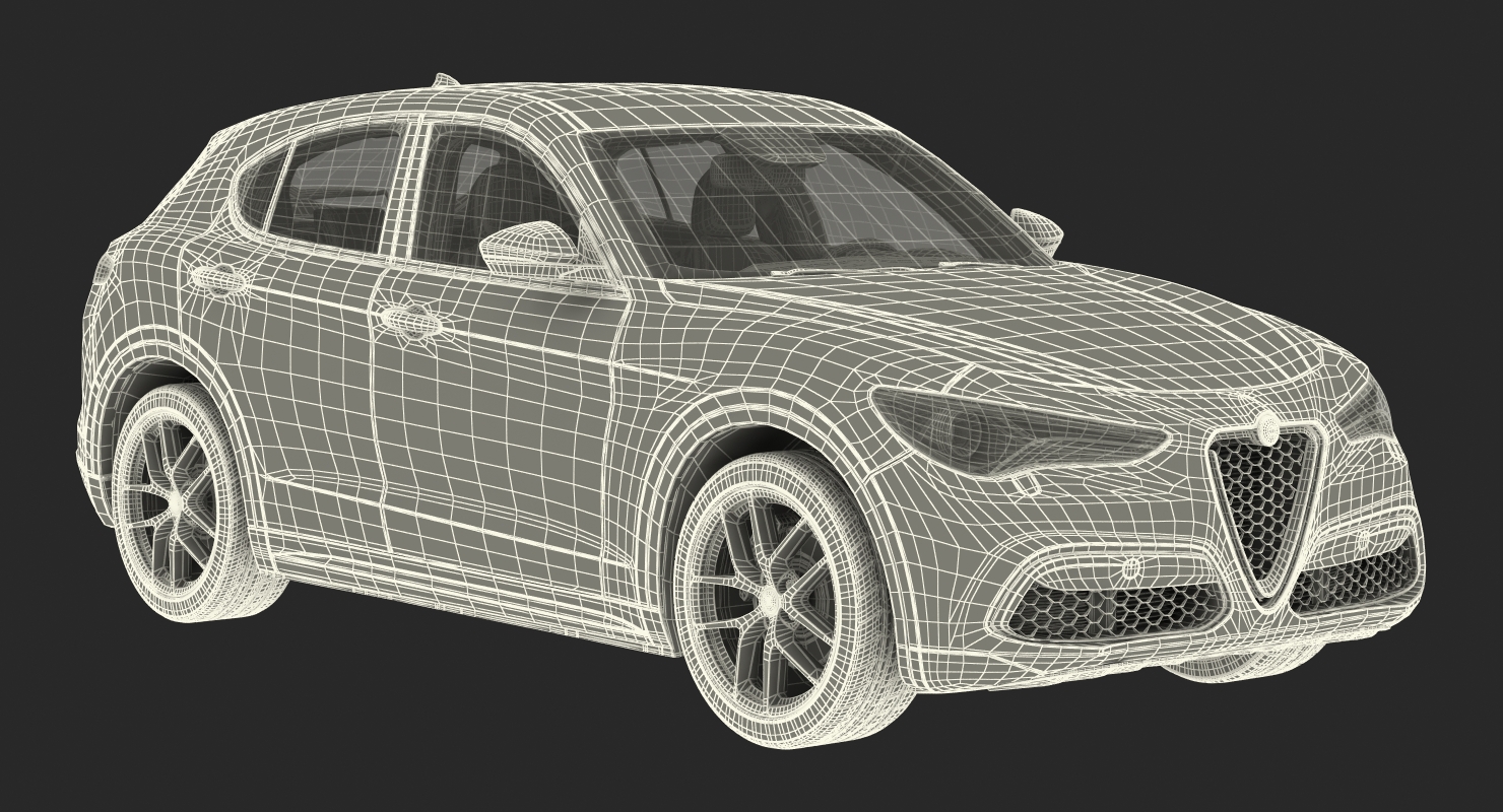 3D Alfa Romeo Stelvio 2017 model