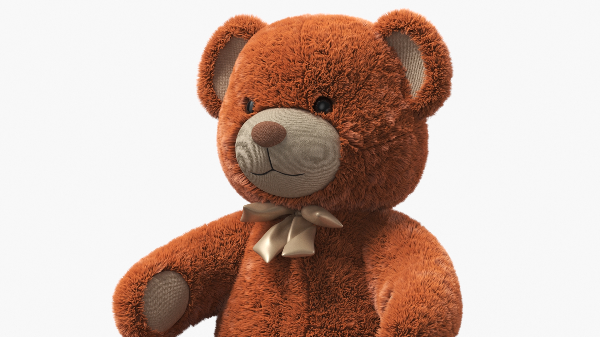 3D model Teddy Bear Brown Fur