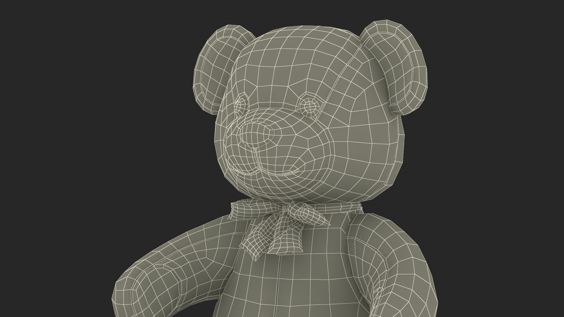 3D model Teddy Bear Brown Fur