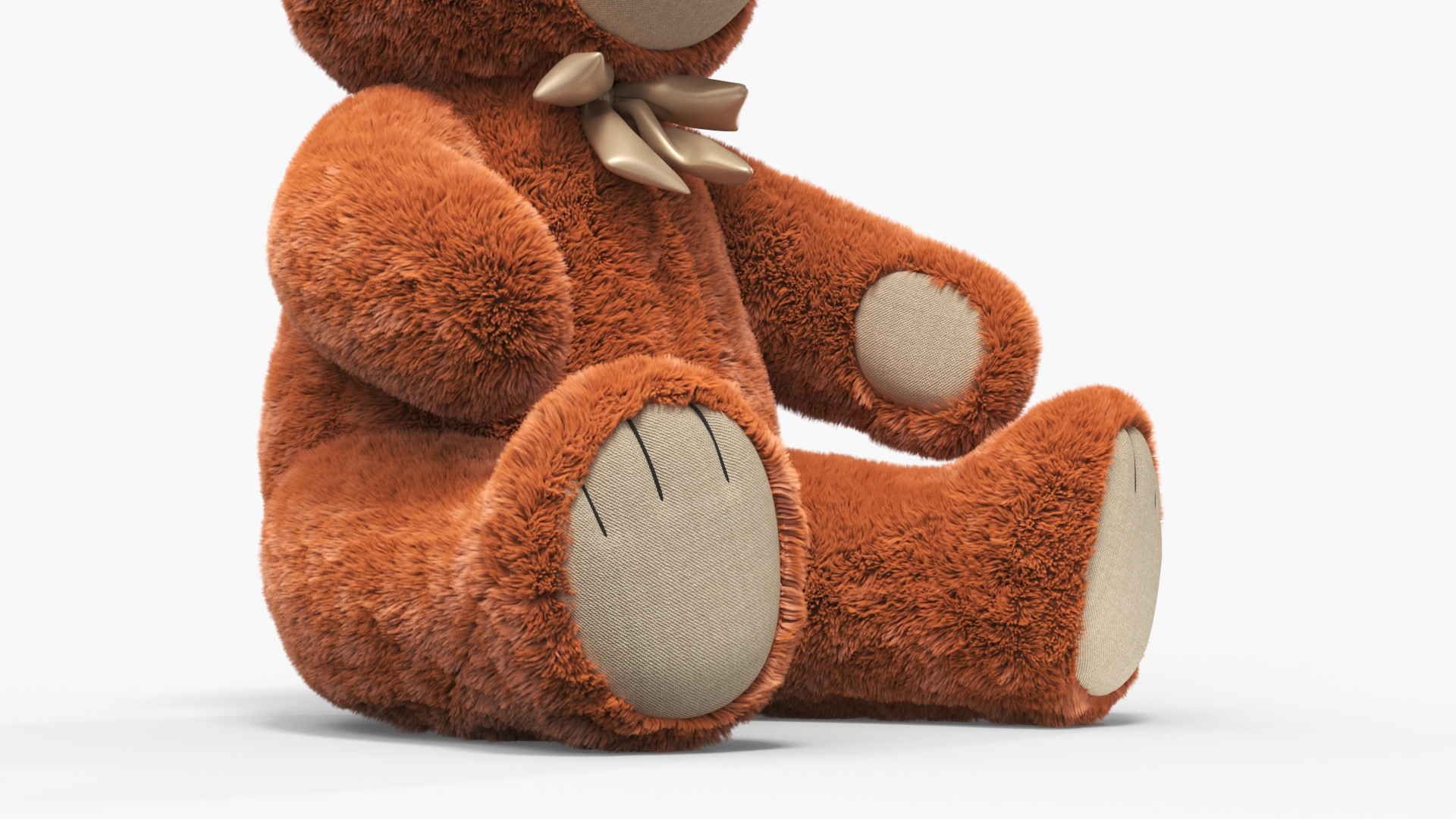 3D model Teddy Bear Brown Fur