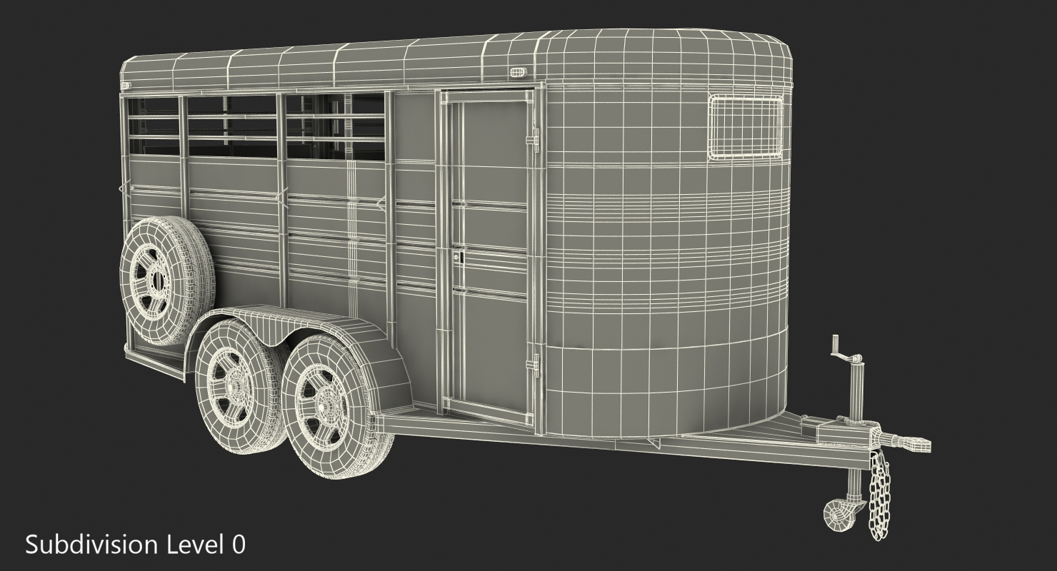 Livestock Trailer Calico 3D model