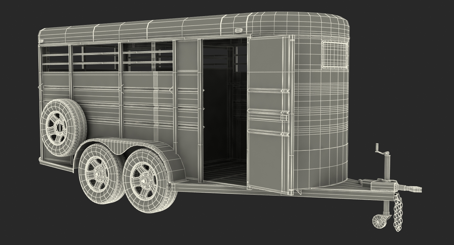 Livestock Trailer Calico 3D model