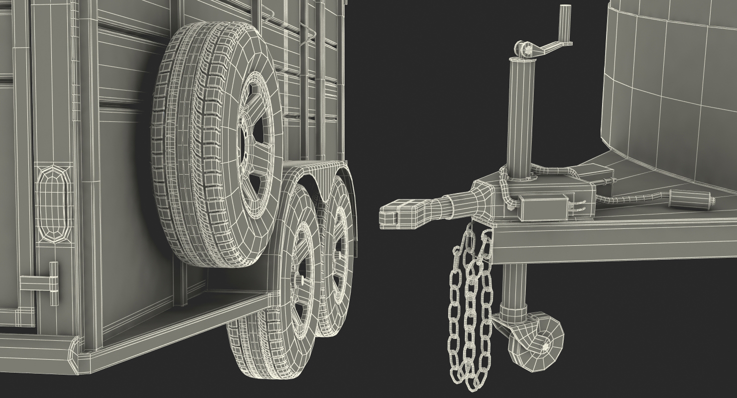 Livestock Trailer Calico 3D model