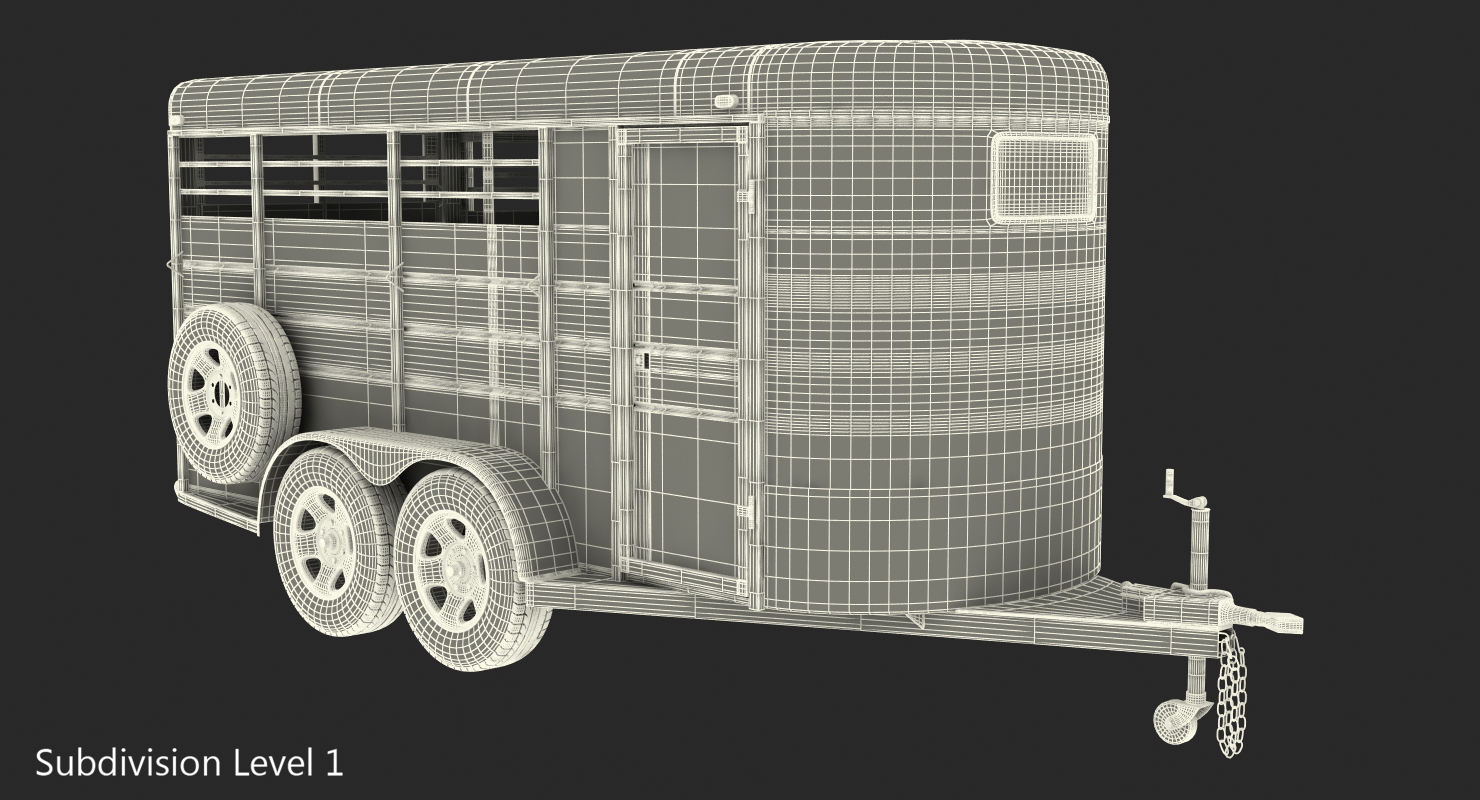 Livestock Trailer Calico 3D model