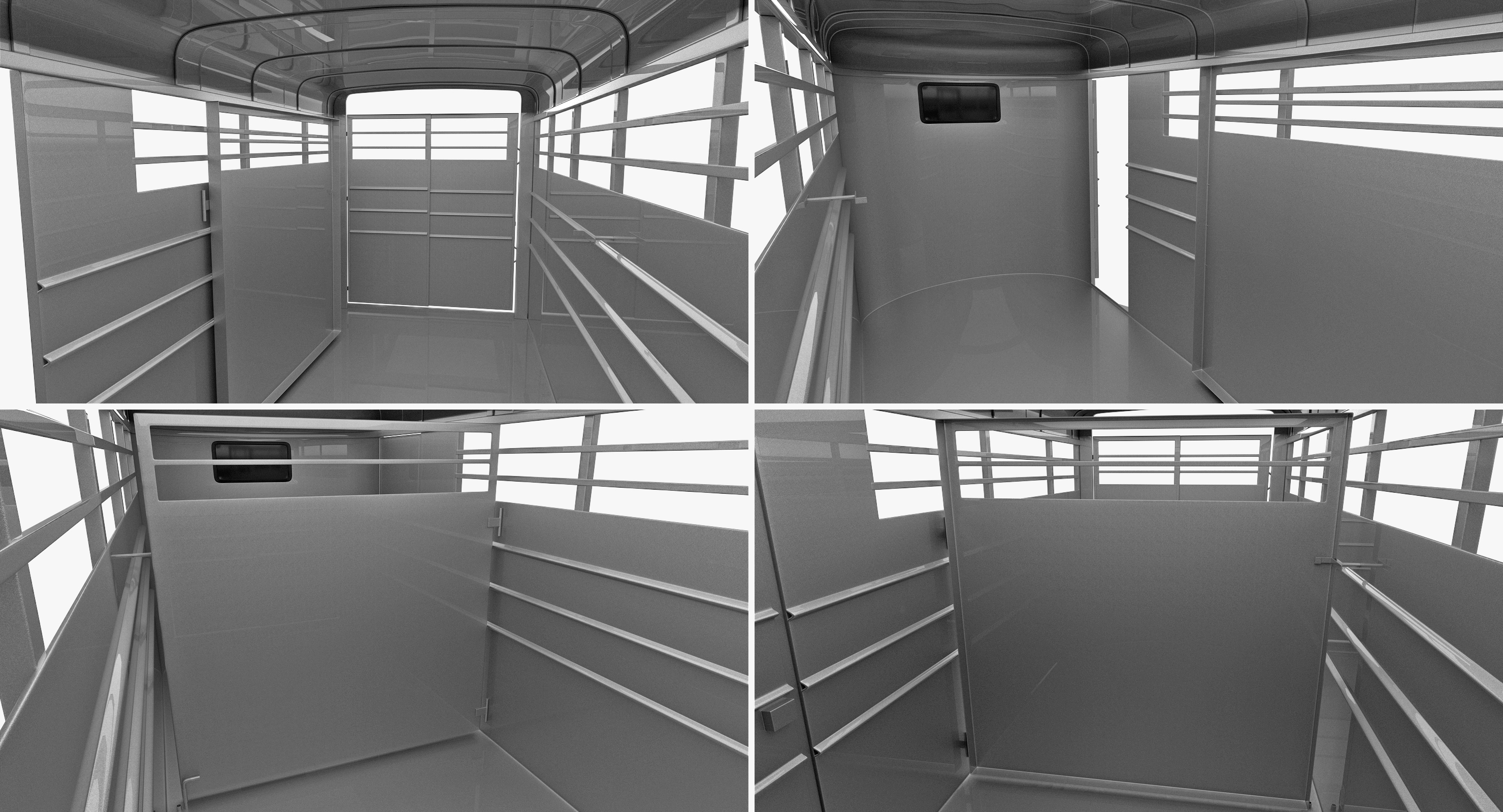 Livestock Trailer Calico 3D model