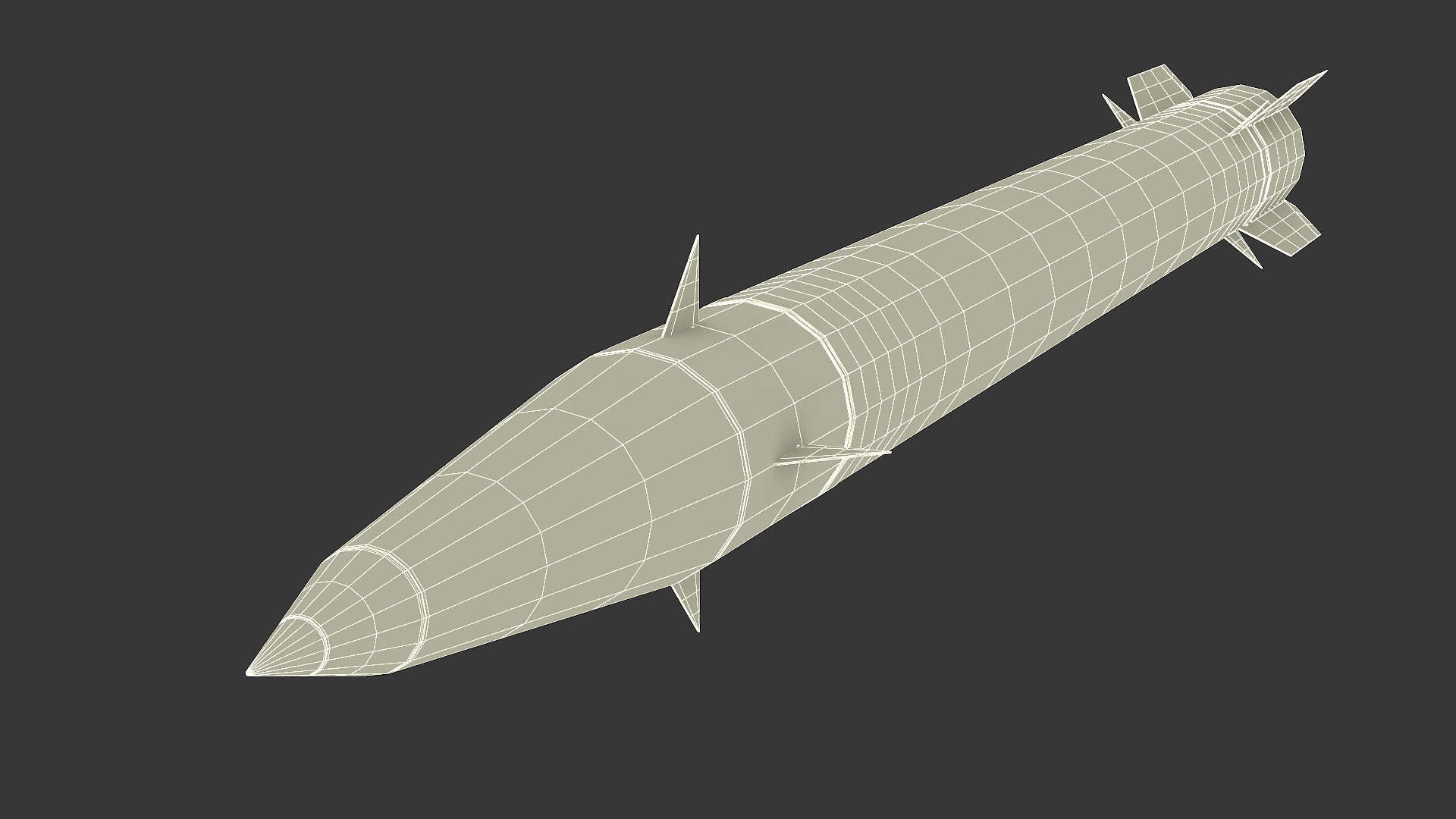 3D Fateh-110 Tactical Strike Missile model