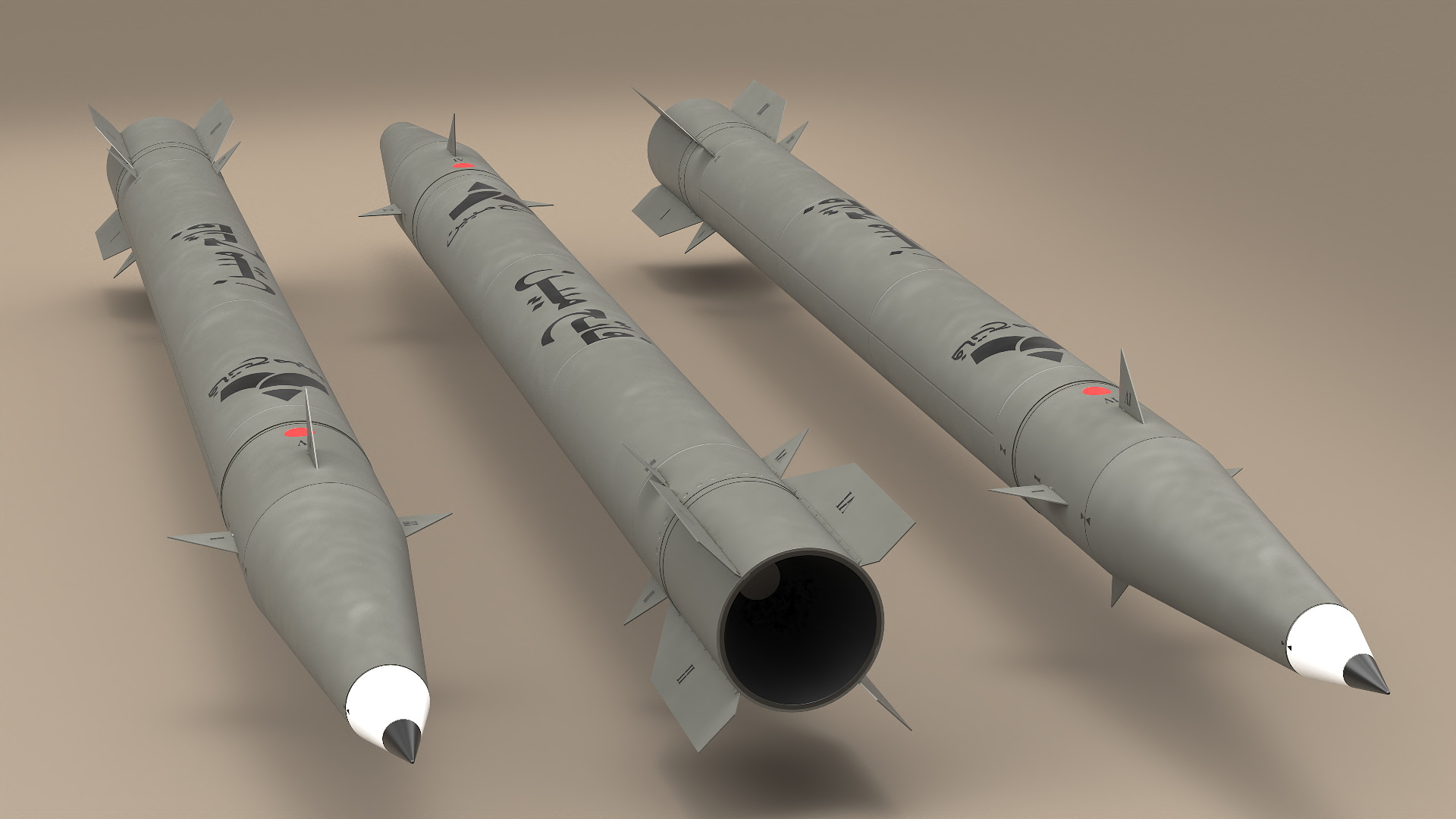 3D Fateh-110 Tactical Strike Missile model