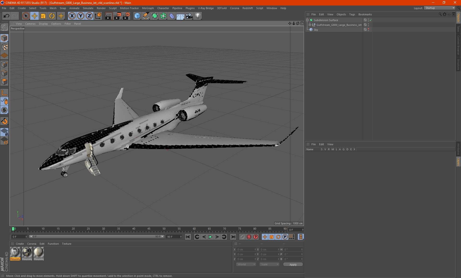 Gulfstream G800 Large Business Jet 3D model