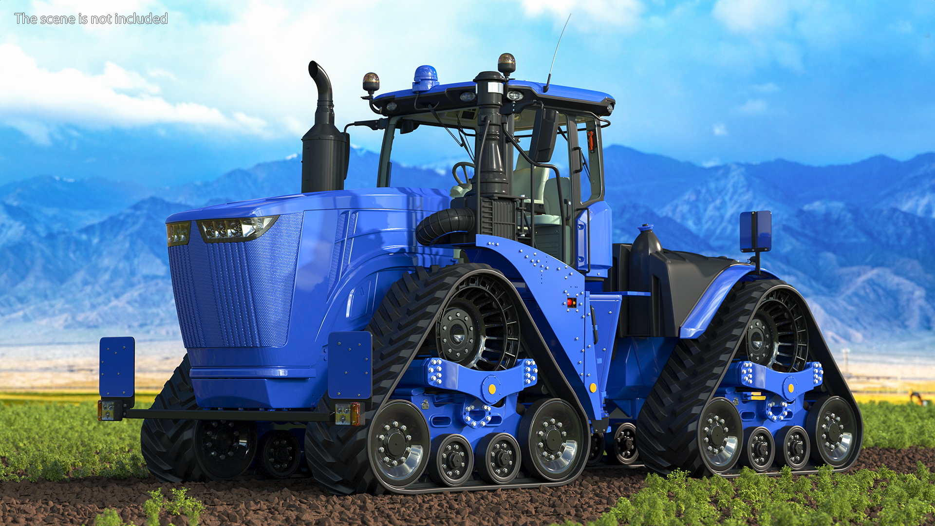 Four Track Tractor Clean 3D model