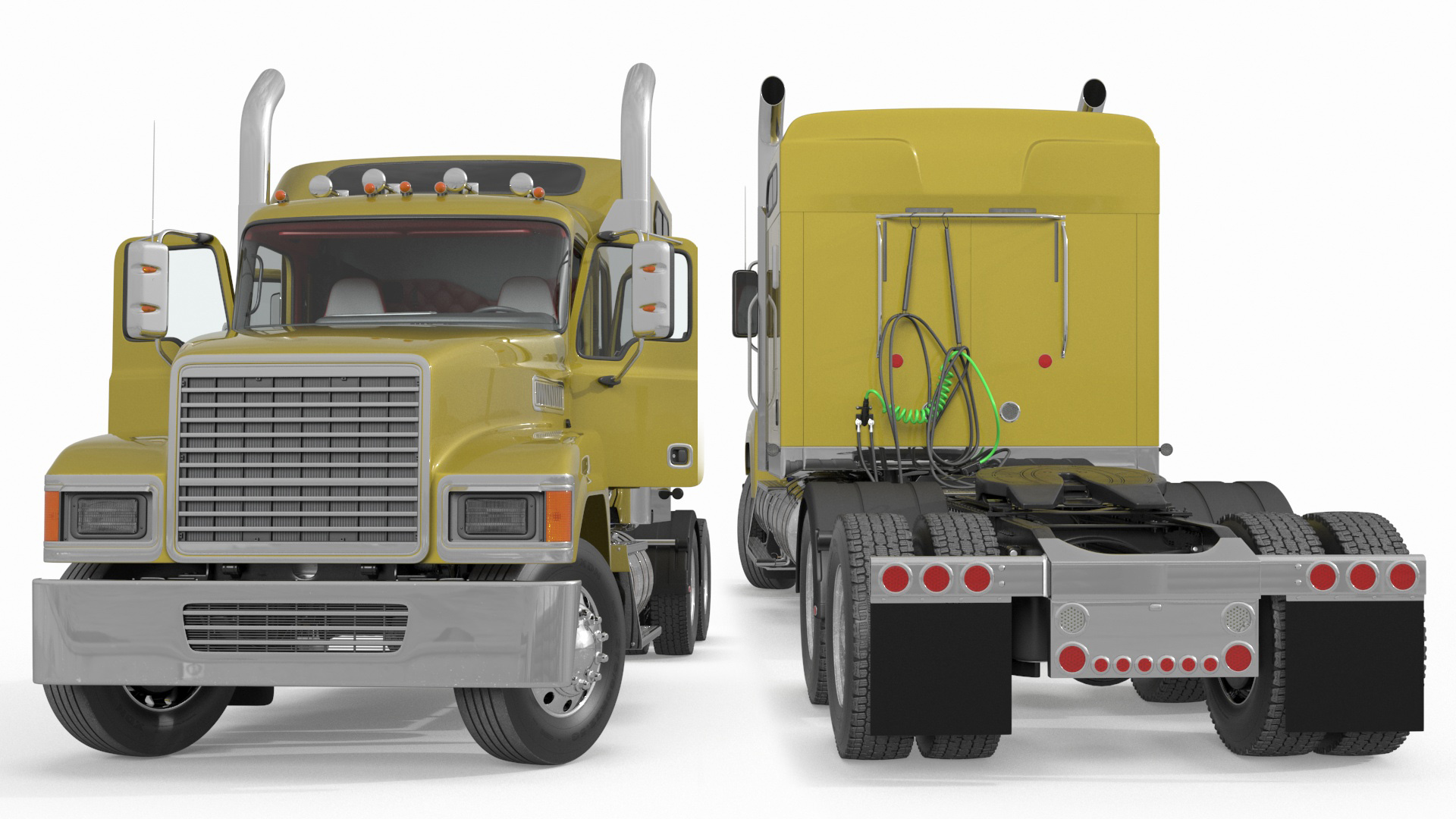 3D model Freight Truck Rigged