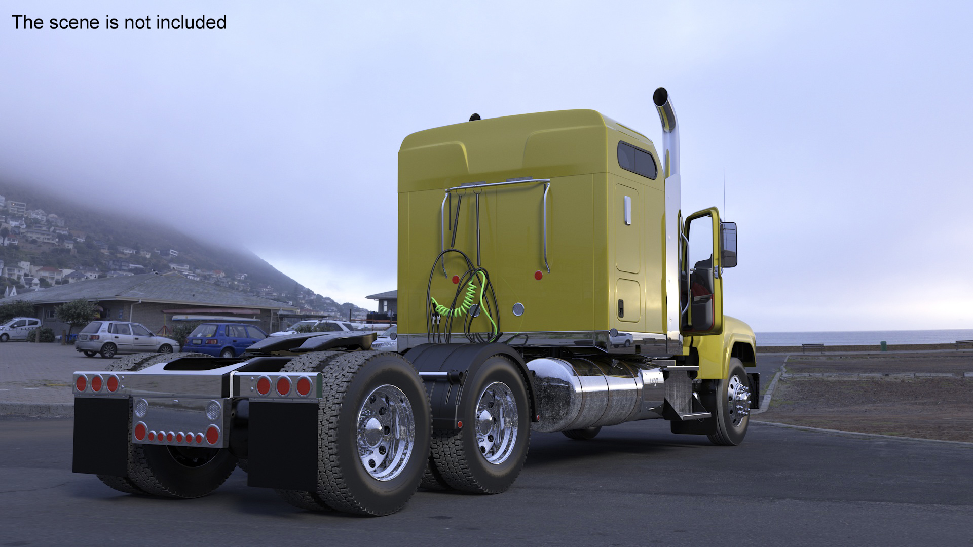 3D model Freight Truck Rigged