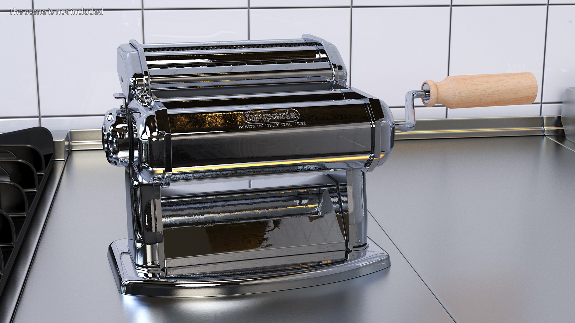 Imperia Pasta Maker Machine Silver 3D model