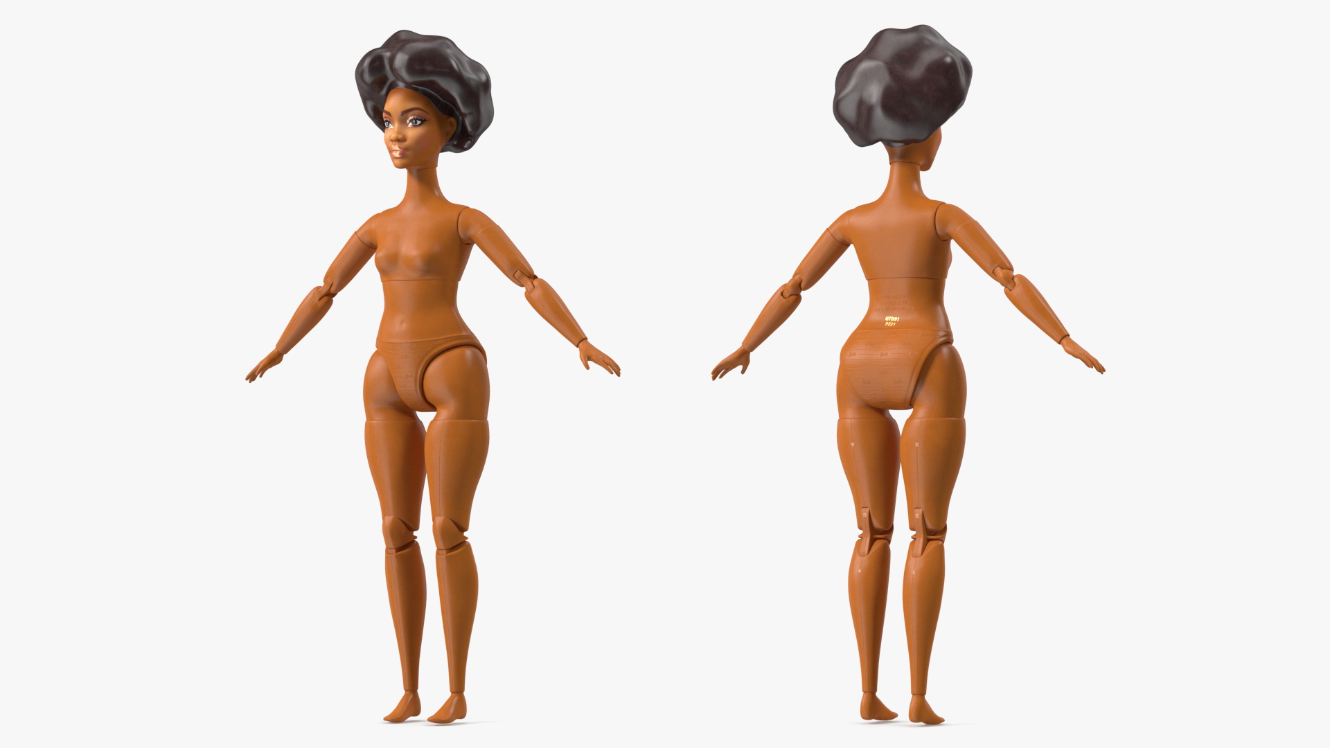 3D model Barbie Looks Doll Elle GTD91 Rigged