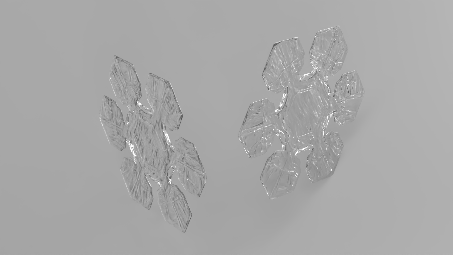 Realistic Snowflake 3D model