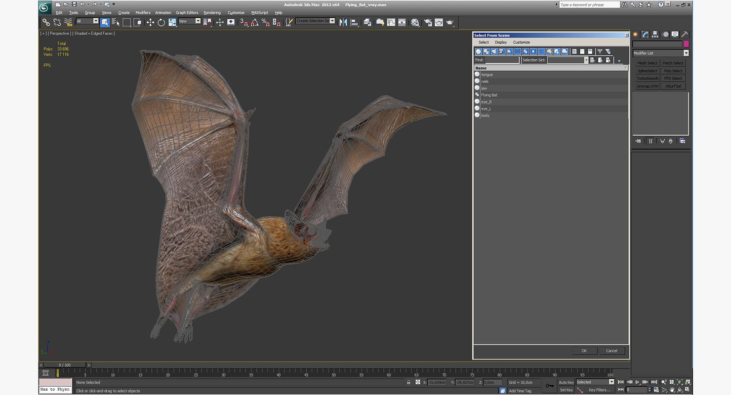 3D model Flying Bat