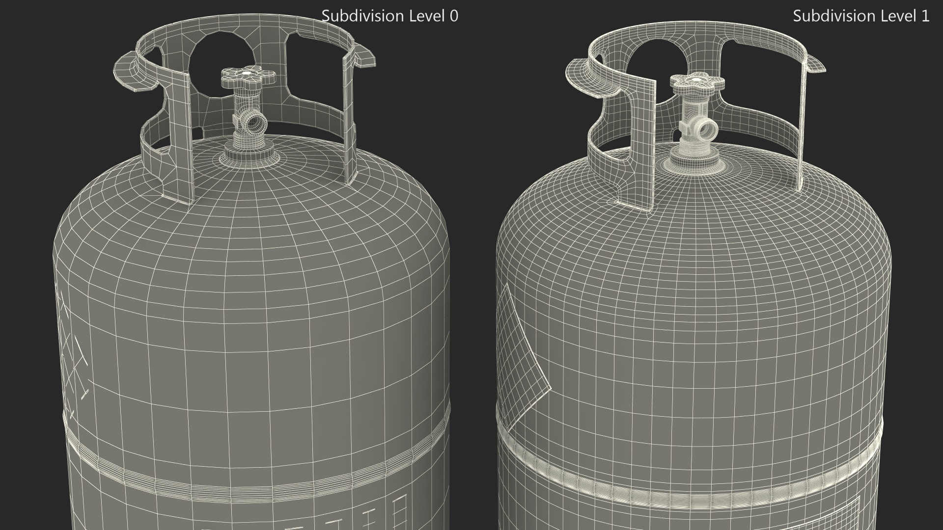 3D Propane Gas Bottle model