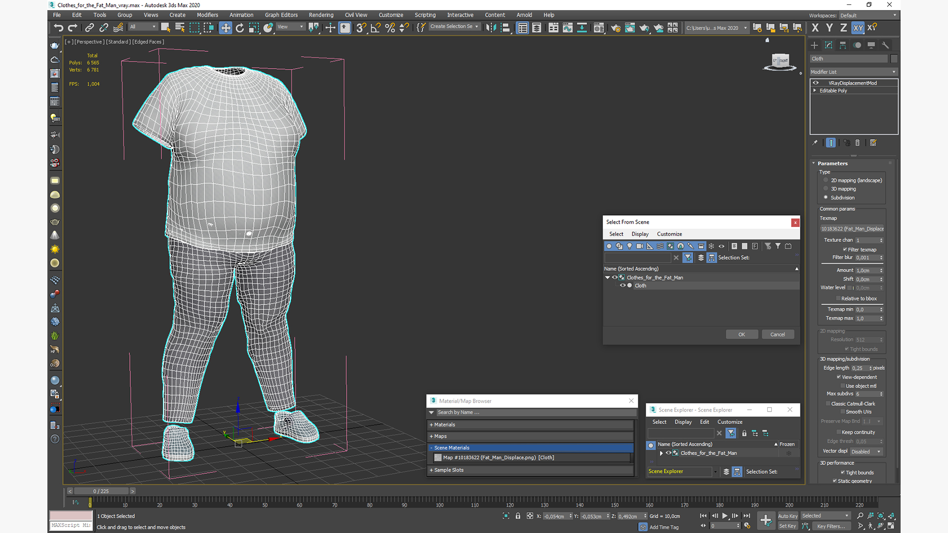 3D Clothes for the Fat Man model