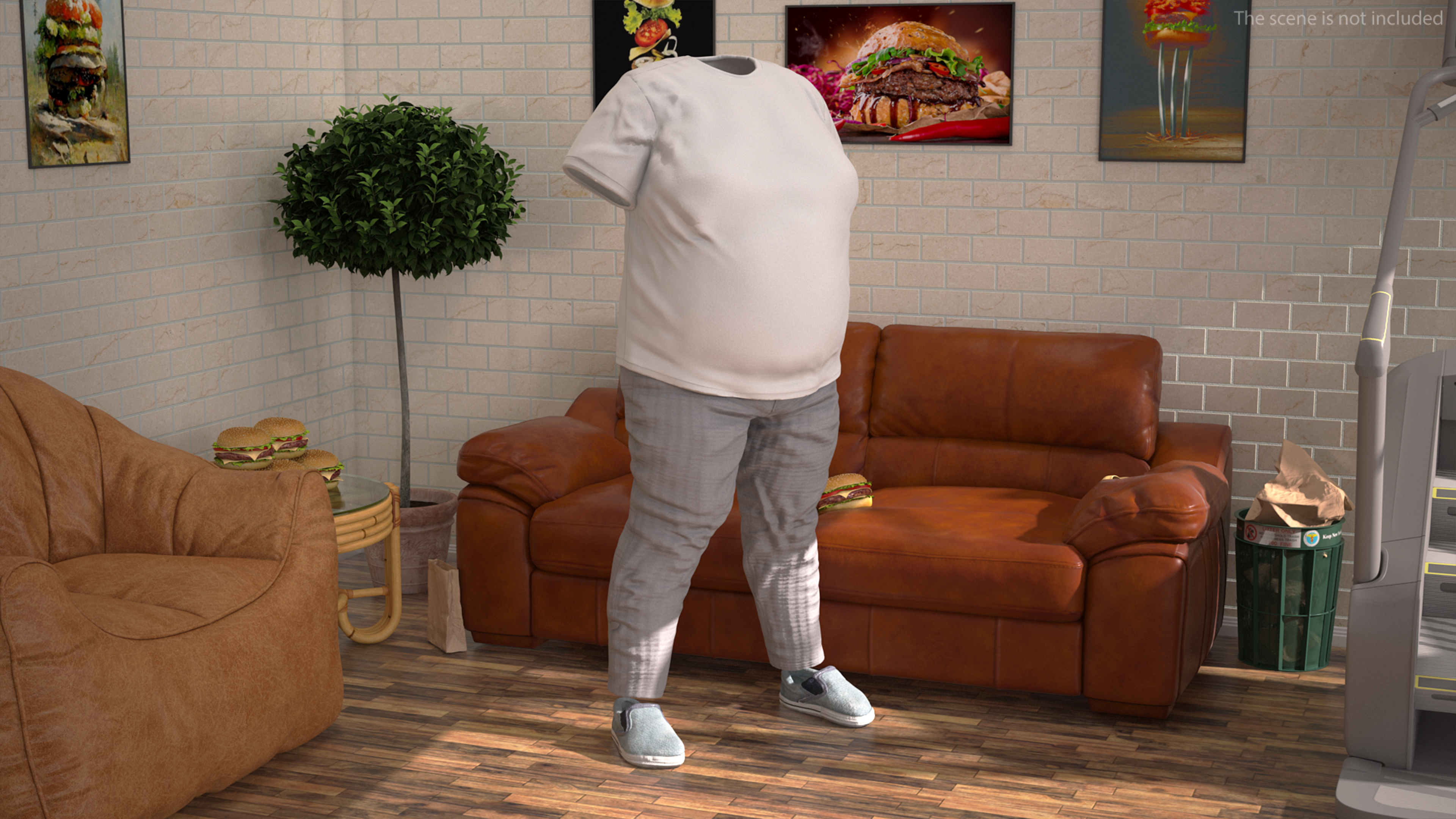 3D Clothes for the Fat Man model