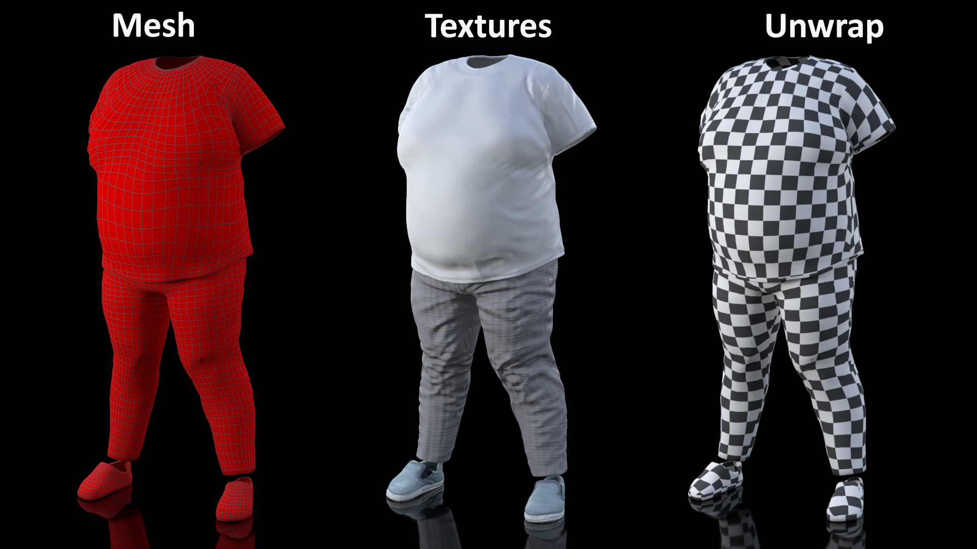 3D Clothes for the Fat Man model