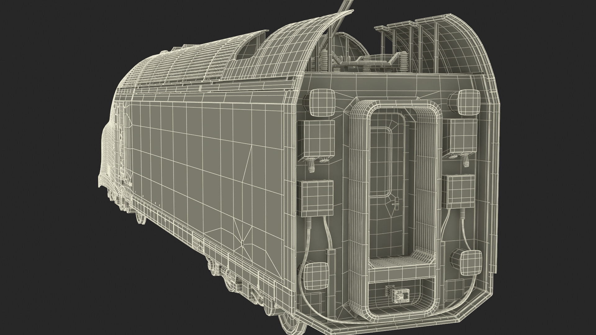 3D model Locomotive Train Amtrak Alstom Avelia Liberty