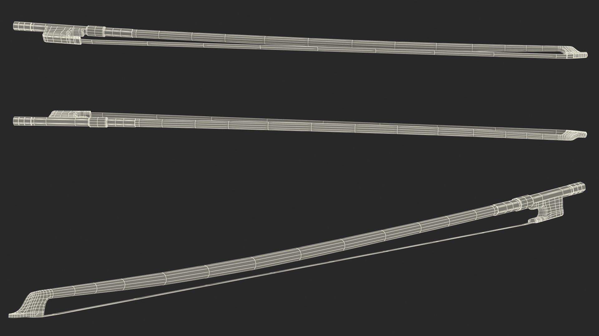 Cello Bow 3D model