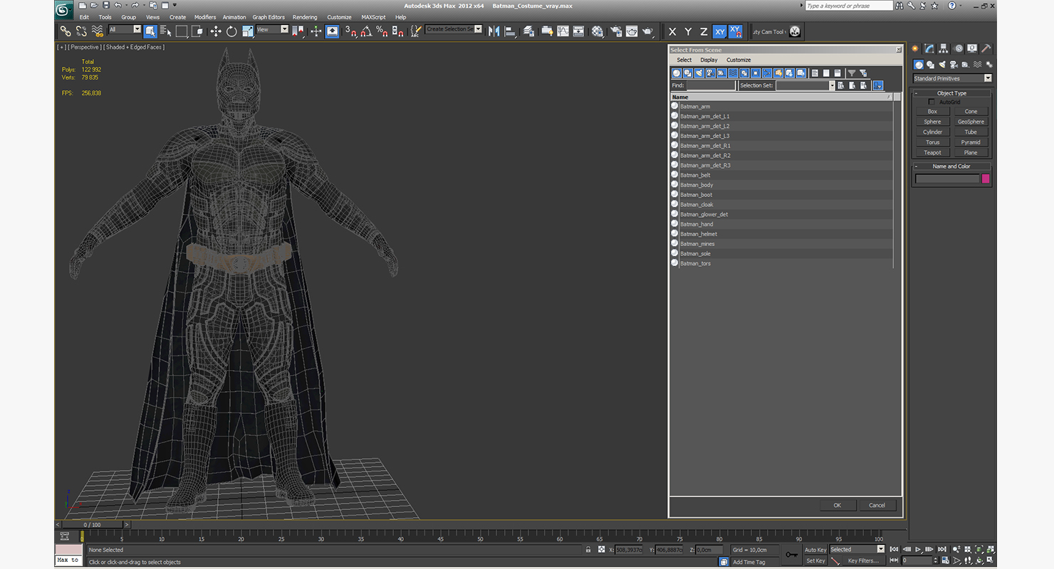 Batman Costume 3D model