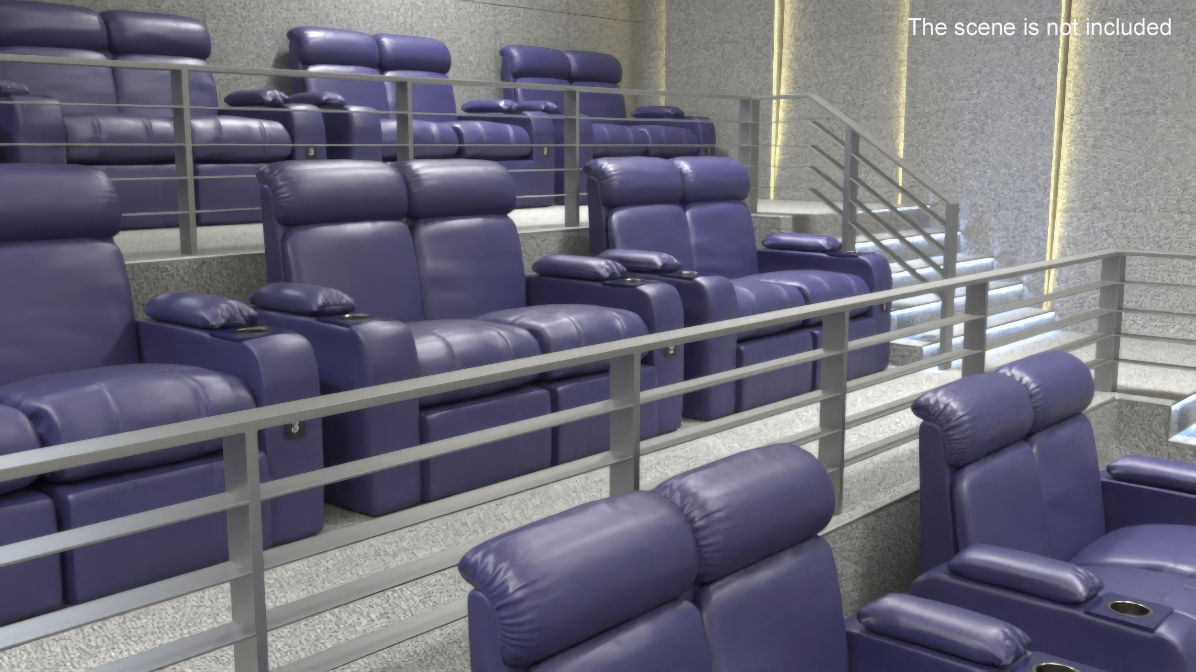 3D model Cinema Armchair Blue