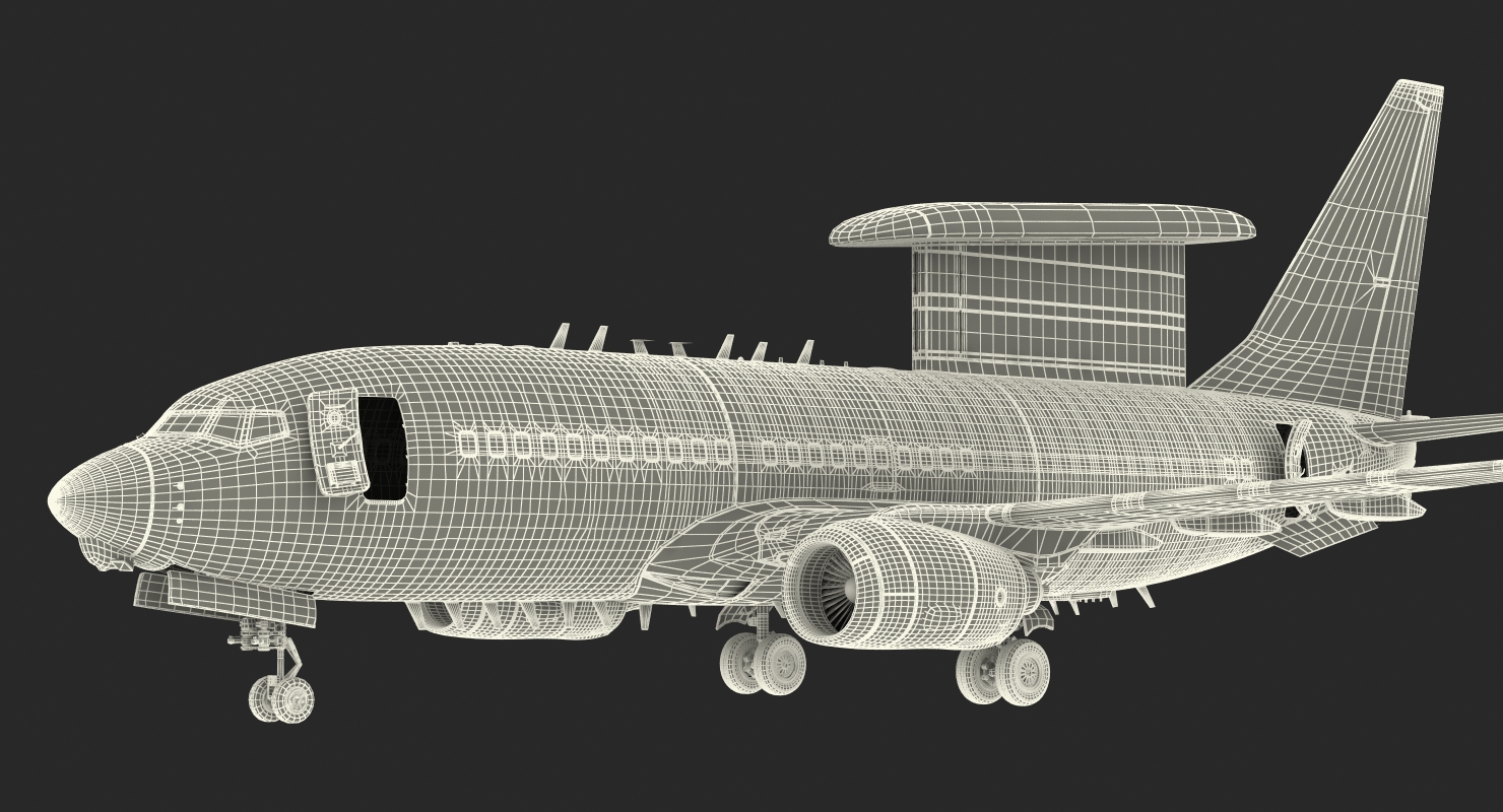 3D model Boeing 737 AEWC