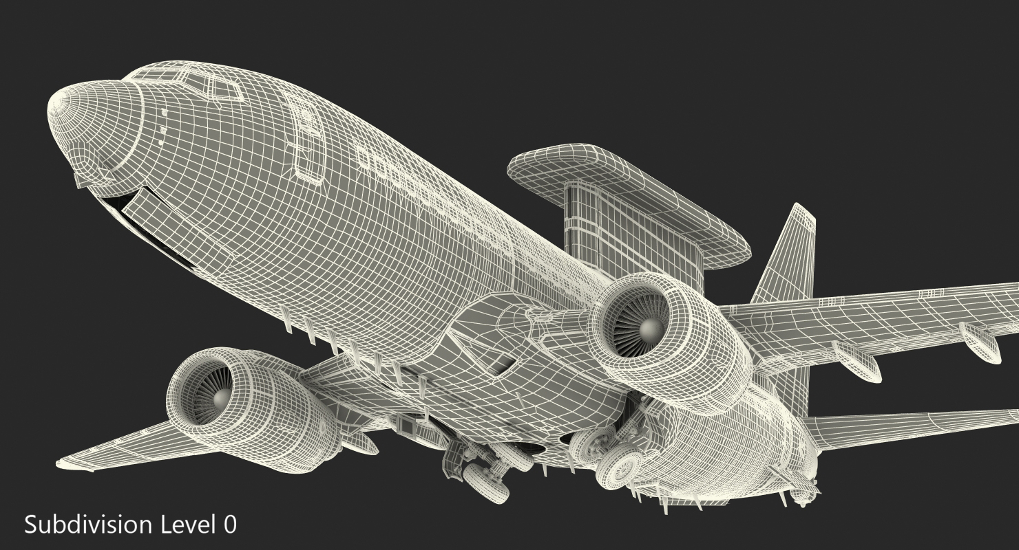 3D model Boeing 737 AEWC