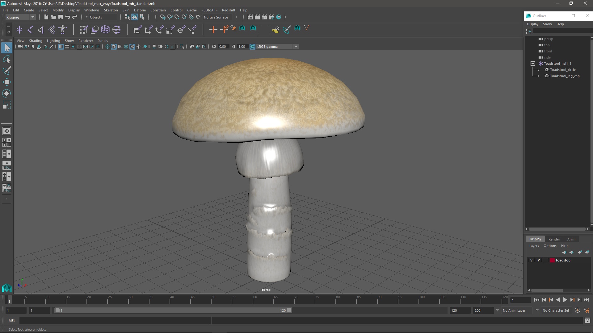 Toadstool 3D model