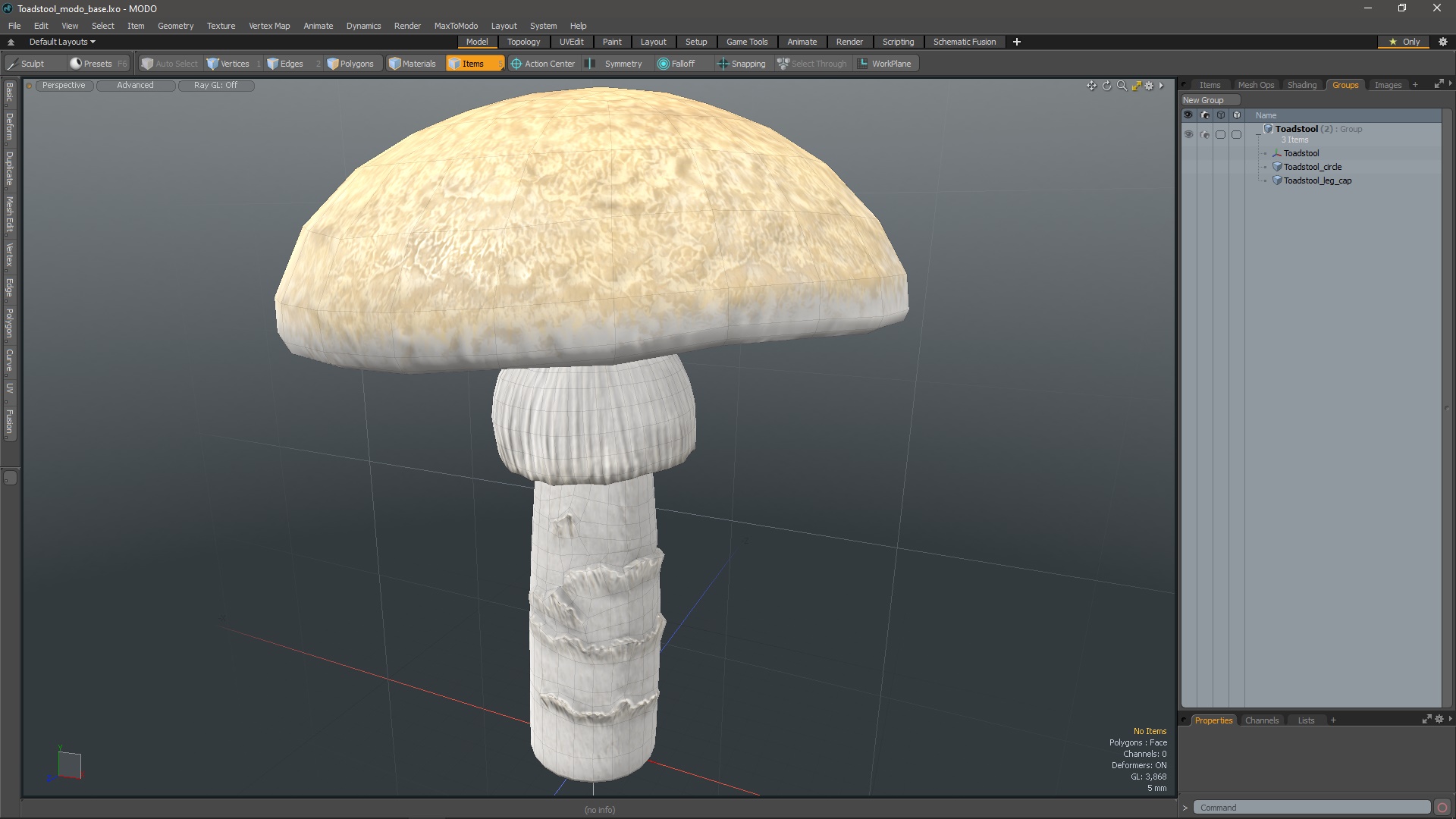 Toadstool 3D model