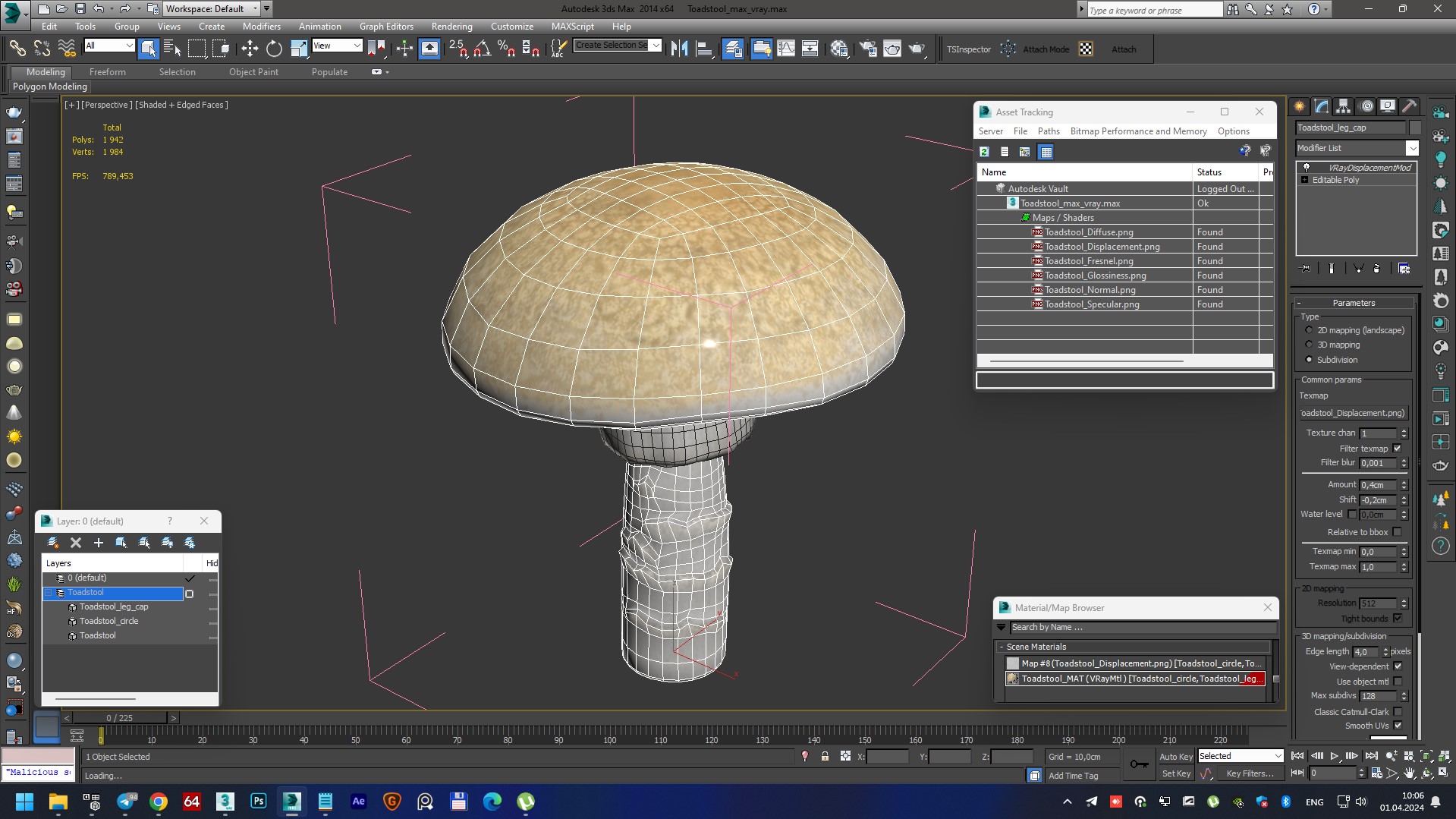 Toadstool 3D model