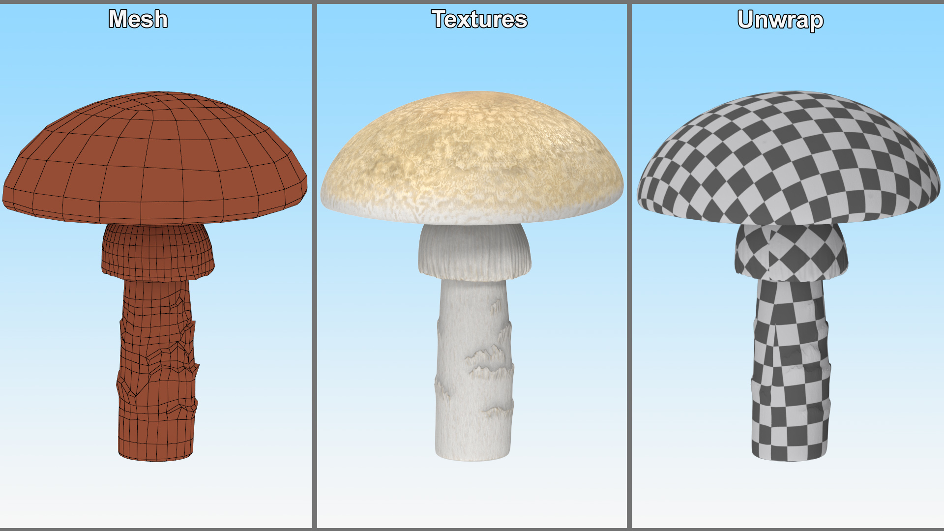 Toadstool 3D model