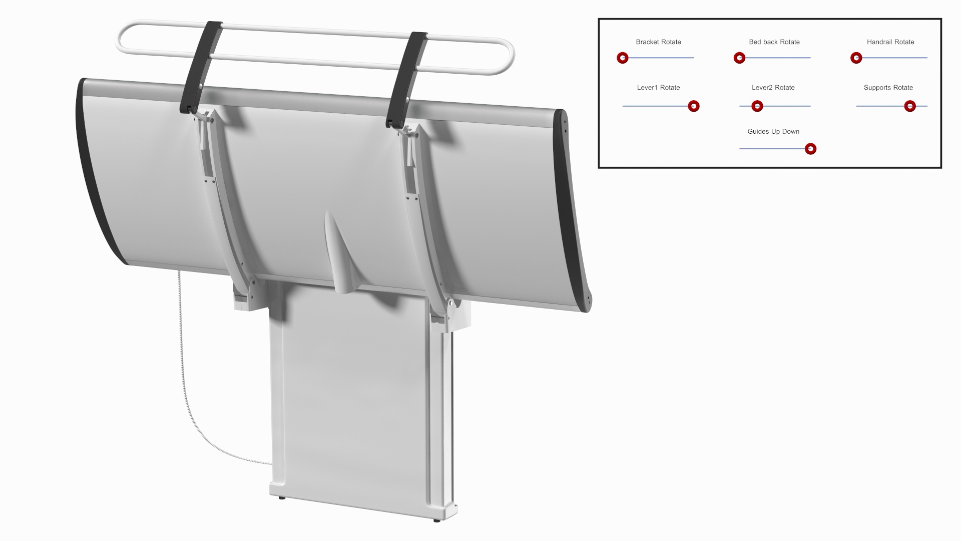 3D model Pressalit Care 3000 Special Needs Changing Table Rigged