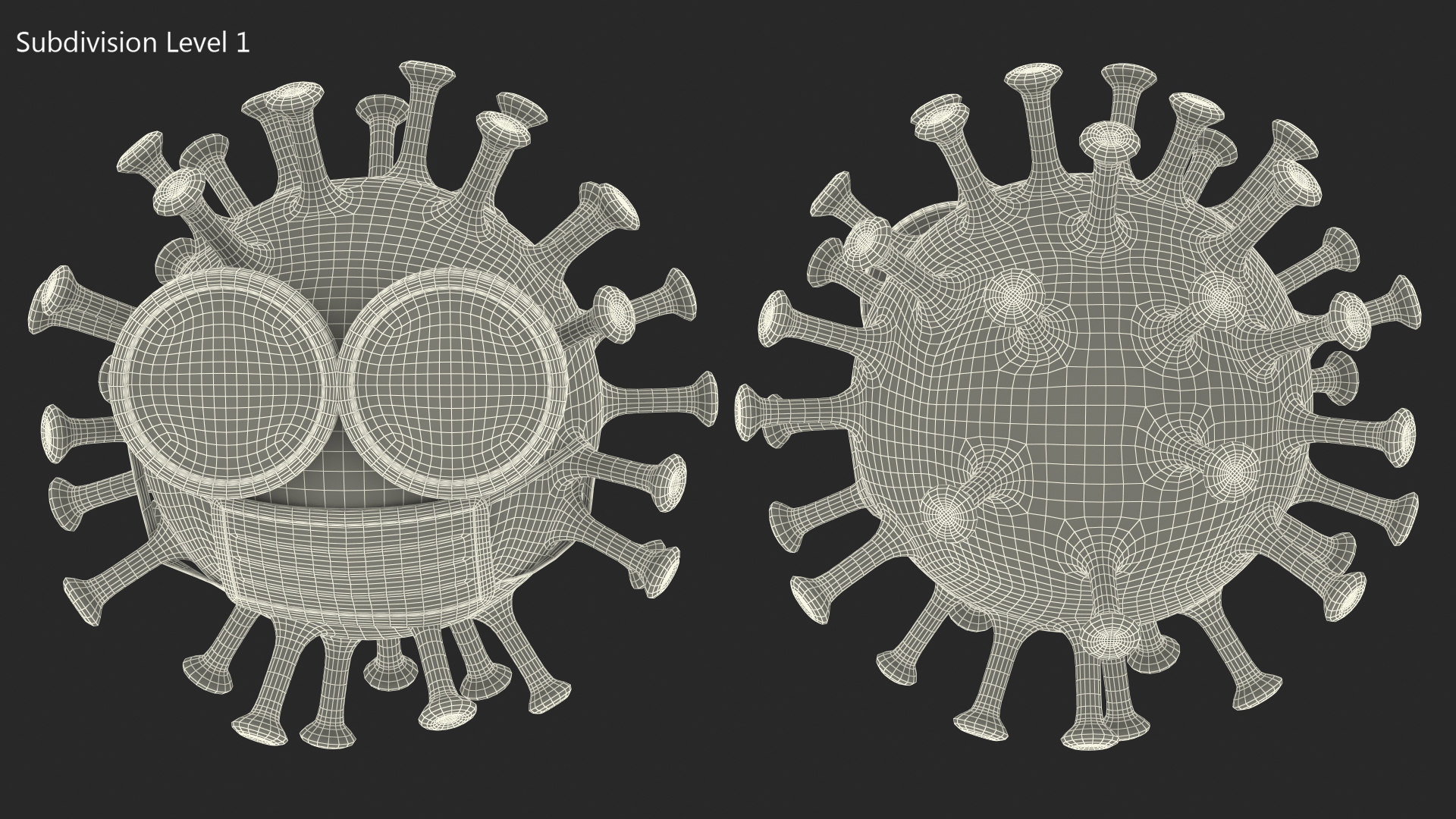 Covid Emoji Medical Mask 3D model