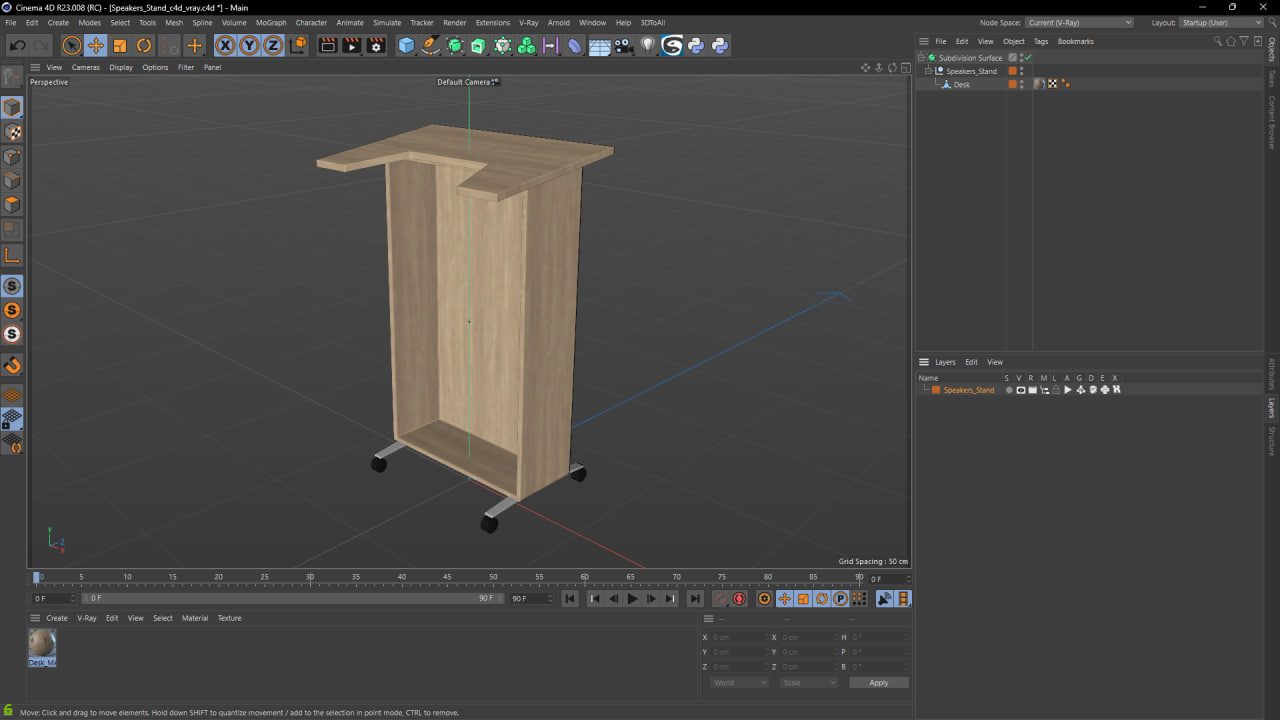 Speakers Stand 3D model