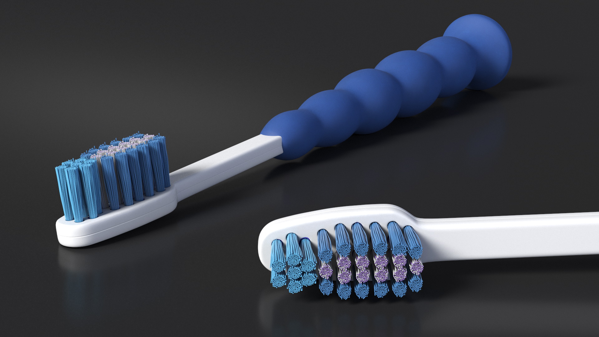 3D model Toothbrush and Towel