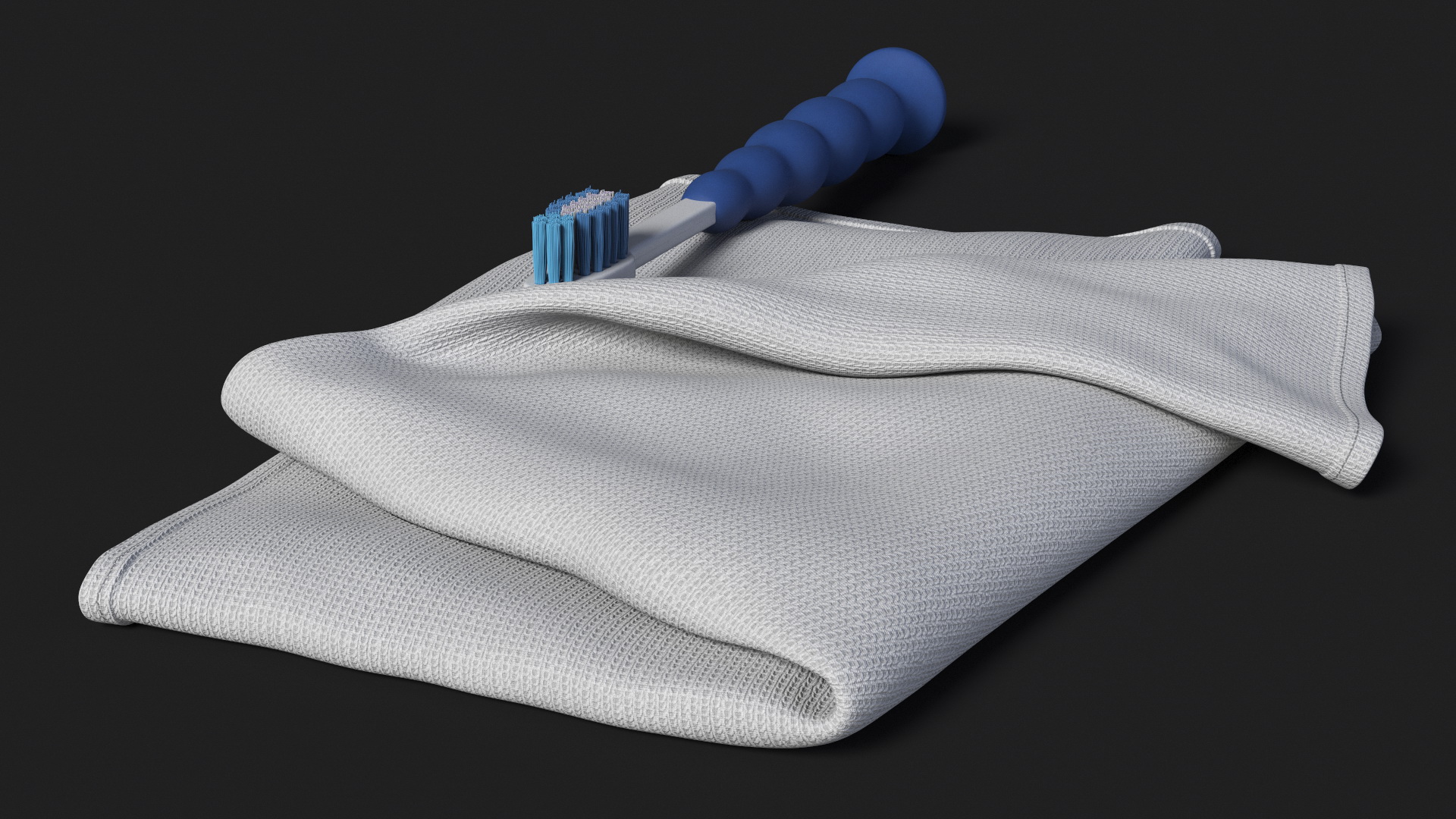 3D model Toothbrush and Towel