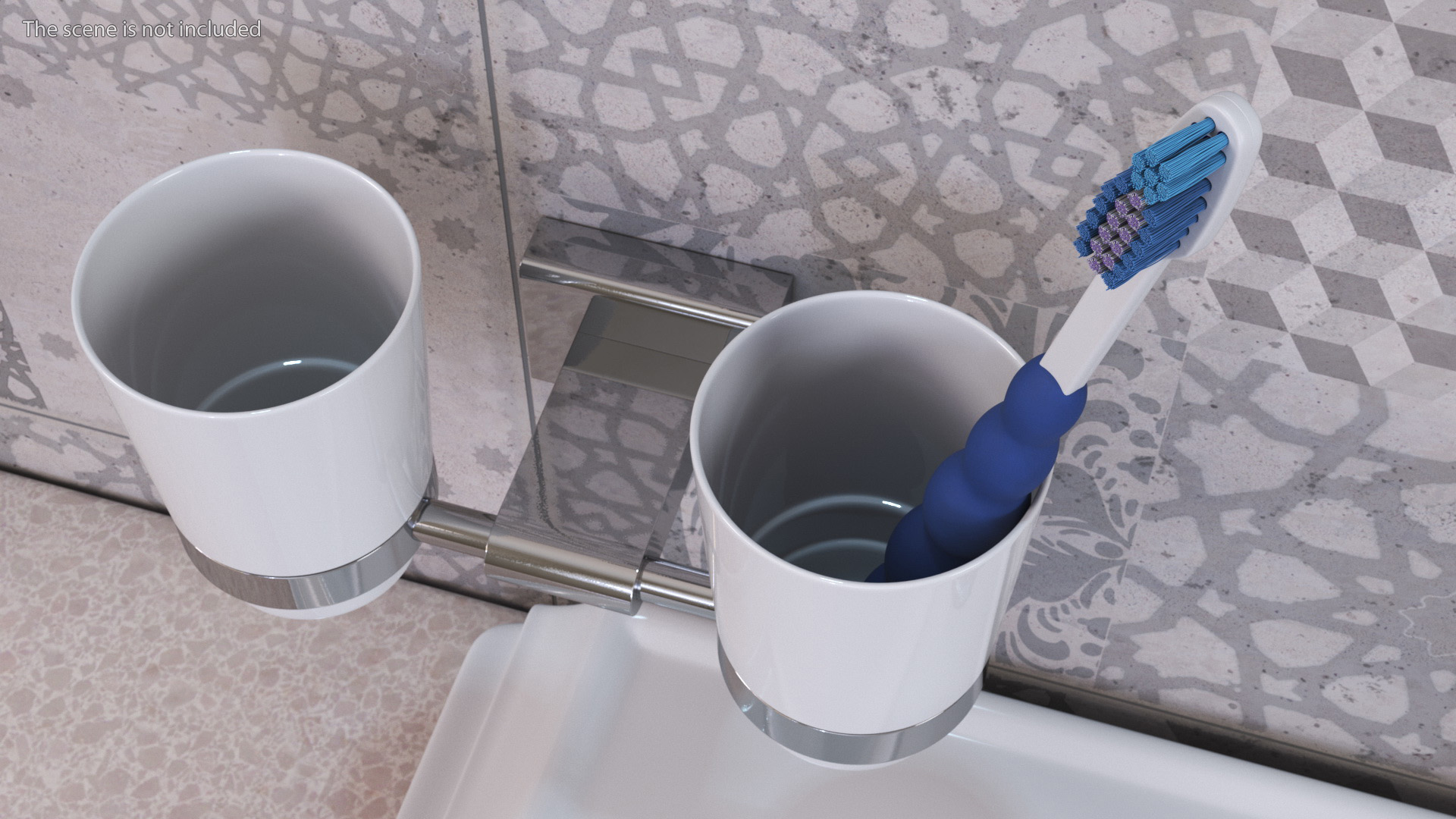 3D model Toothbrush and Towel