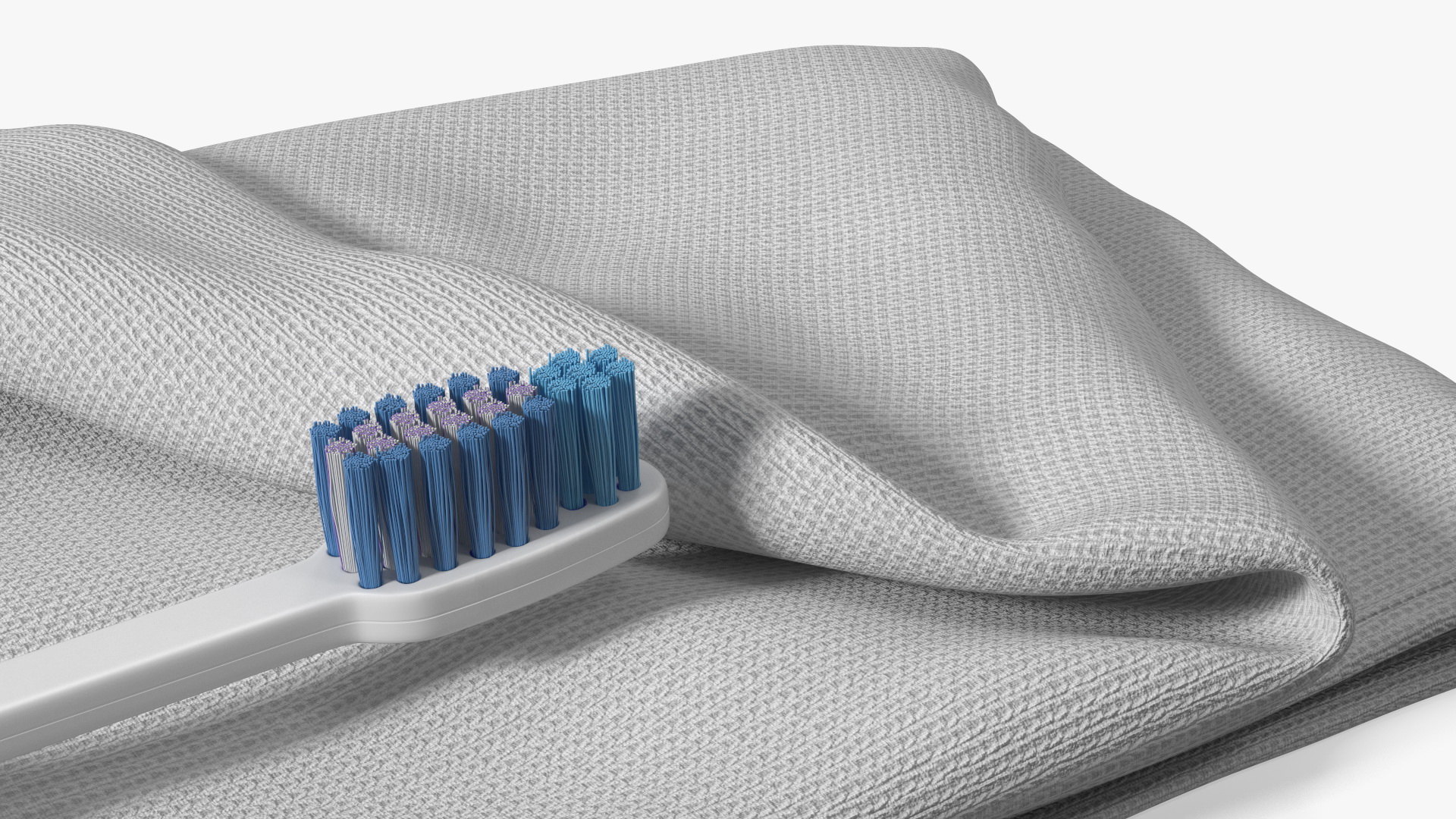 3D model Toothbrush and Towel