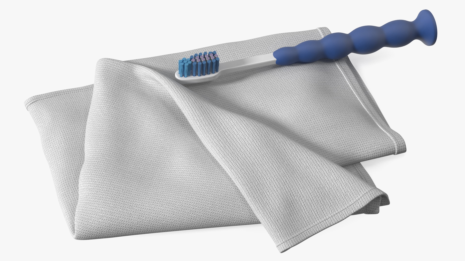 3D model Toothbrush and Towel