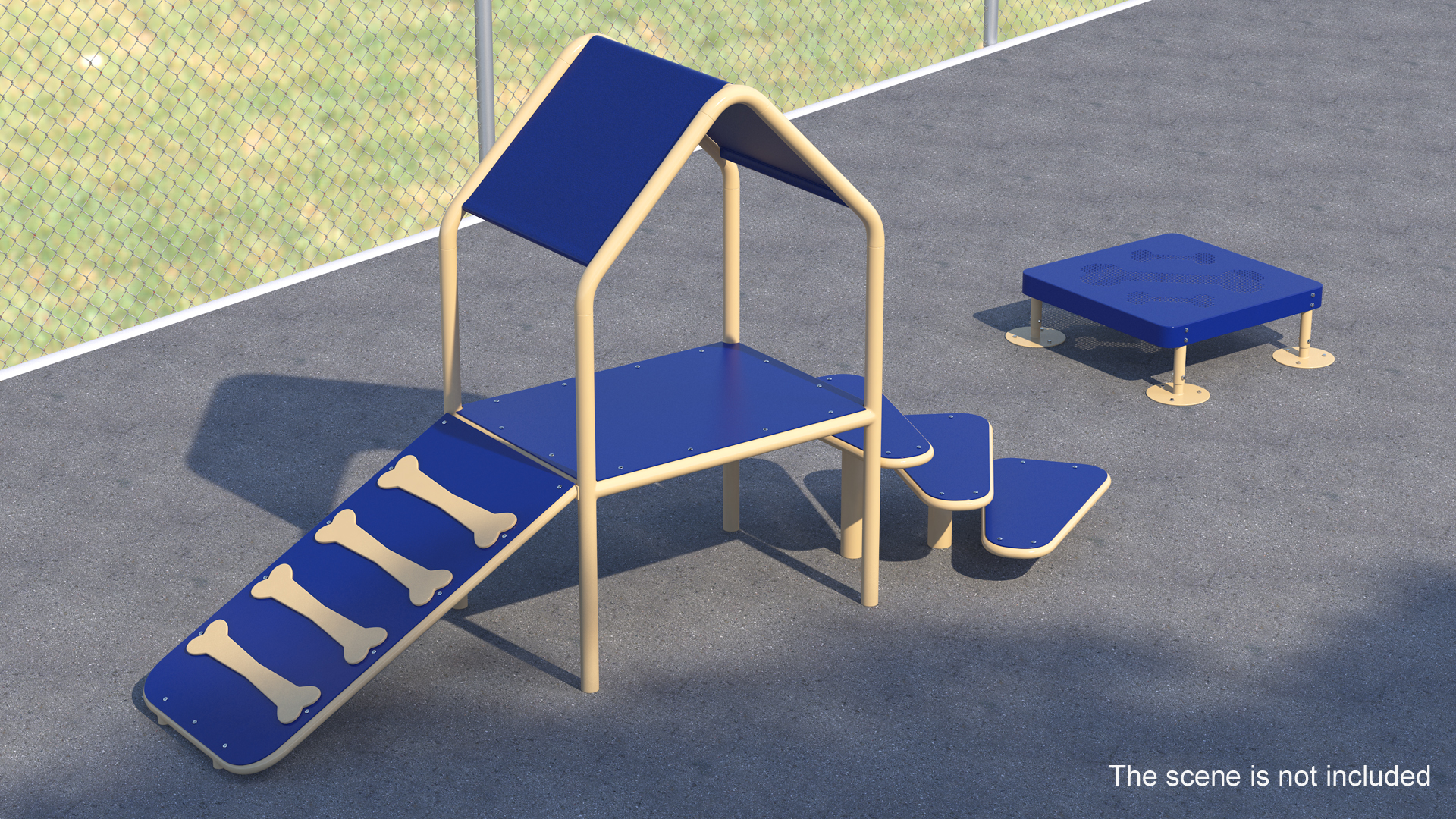 Dog Park Set Blue 3D